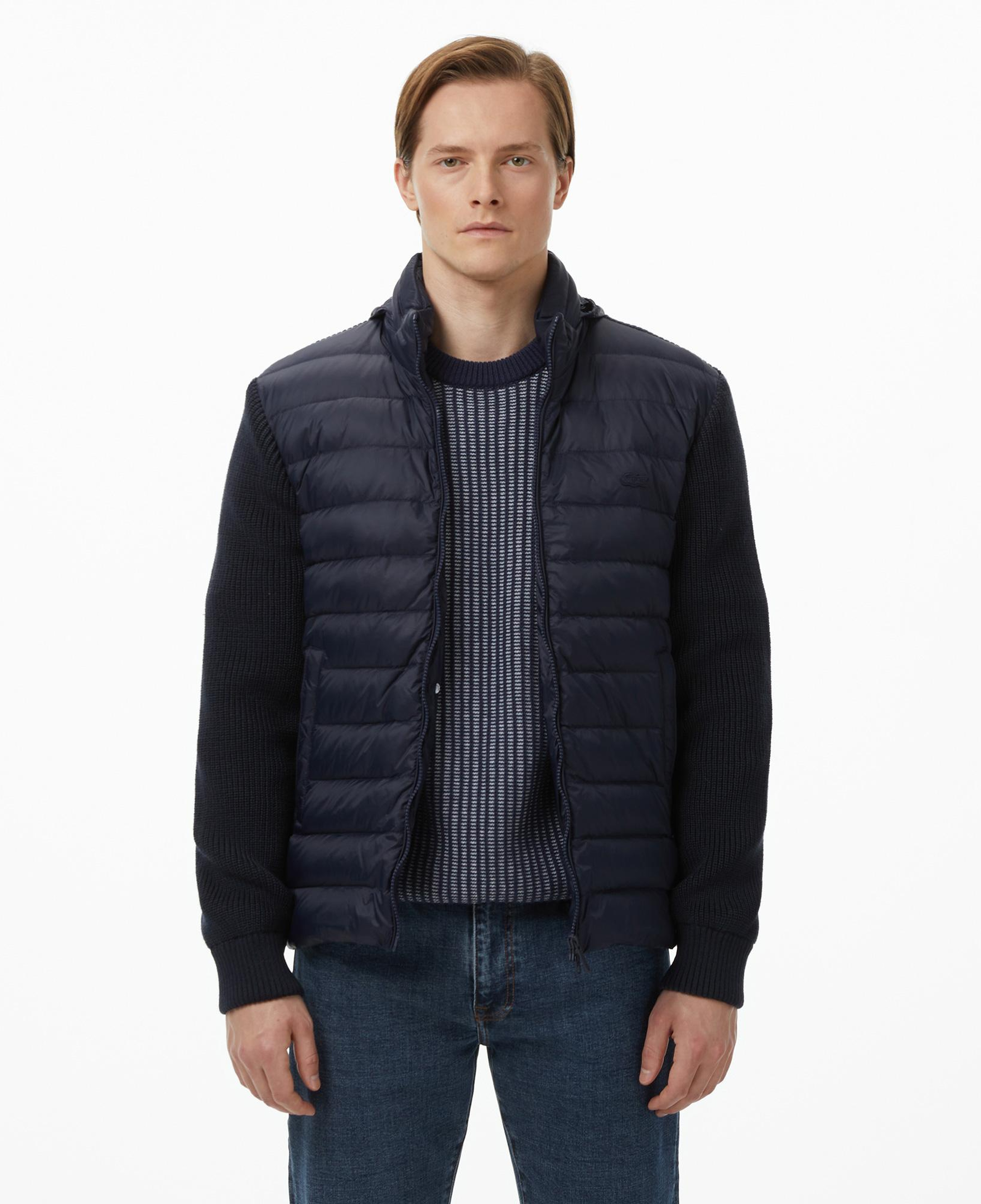 Lacoste Erkek Regular Fit Kapüşonlu Lacivert Mont
