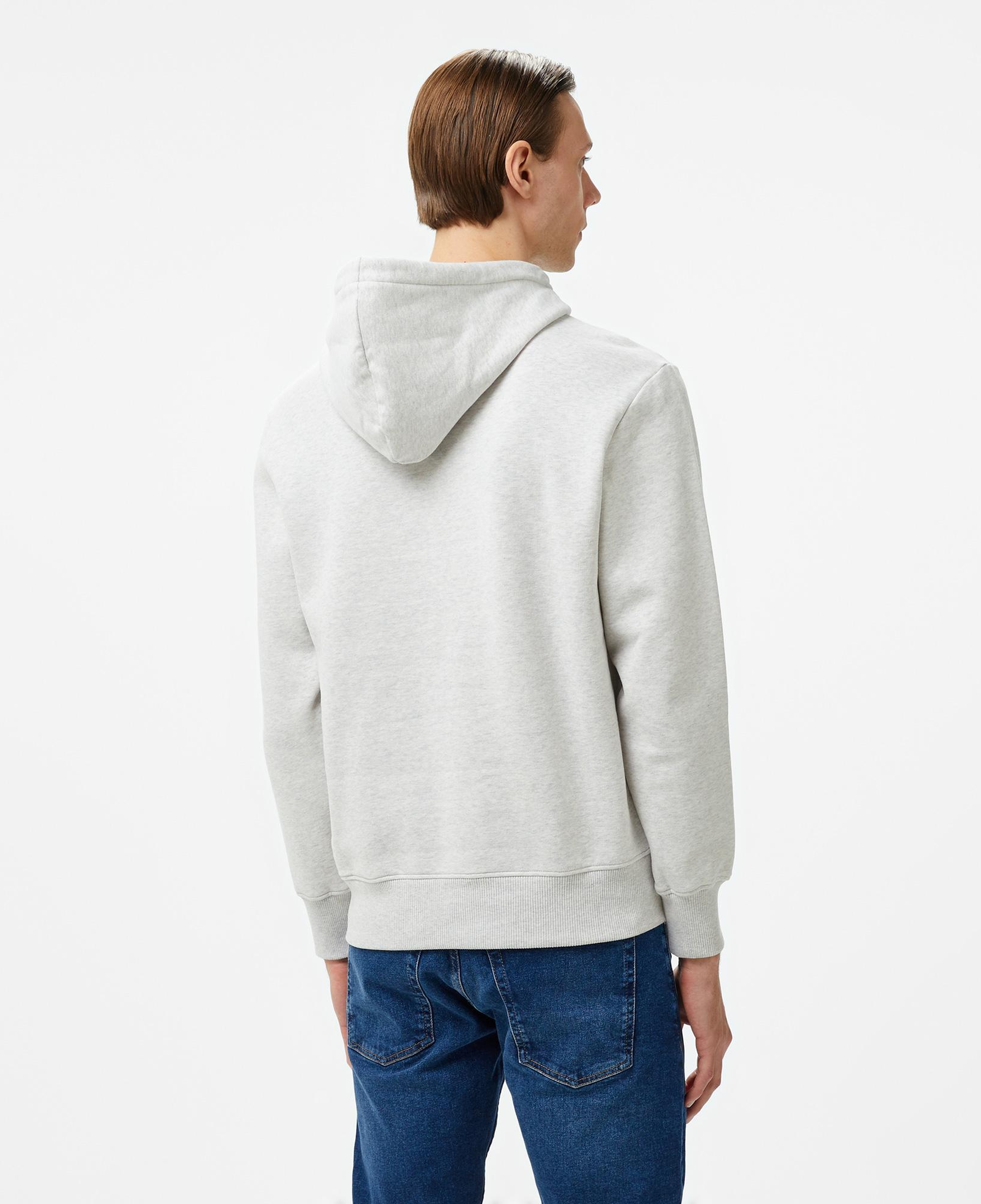 Calvin Klein Jeans Chenılle Monologo Erkek Gri Hoodie