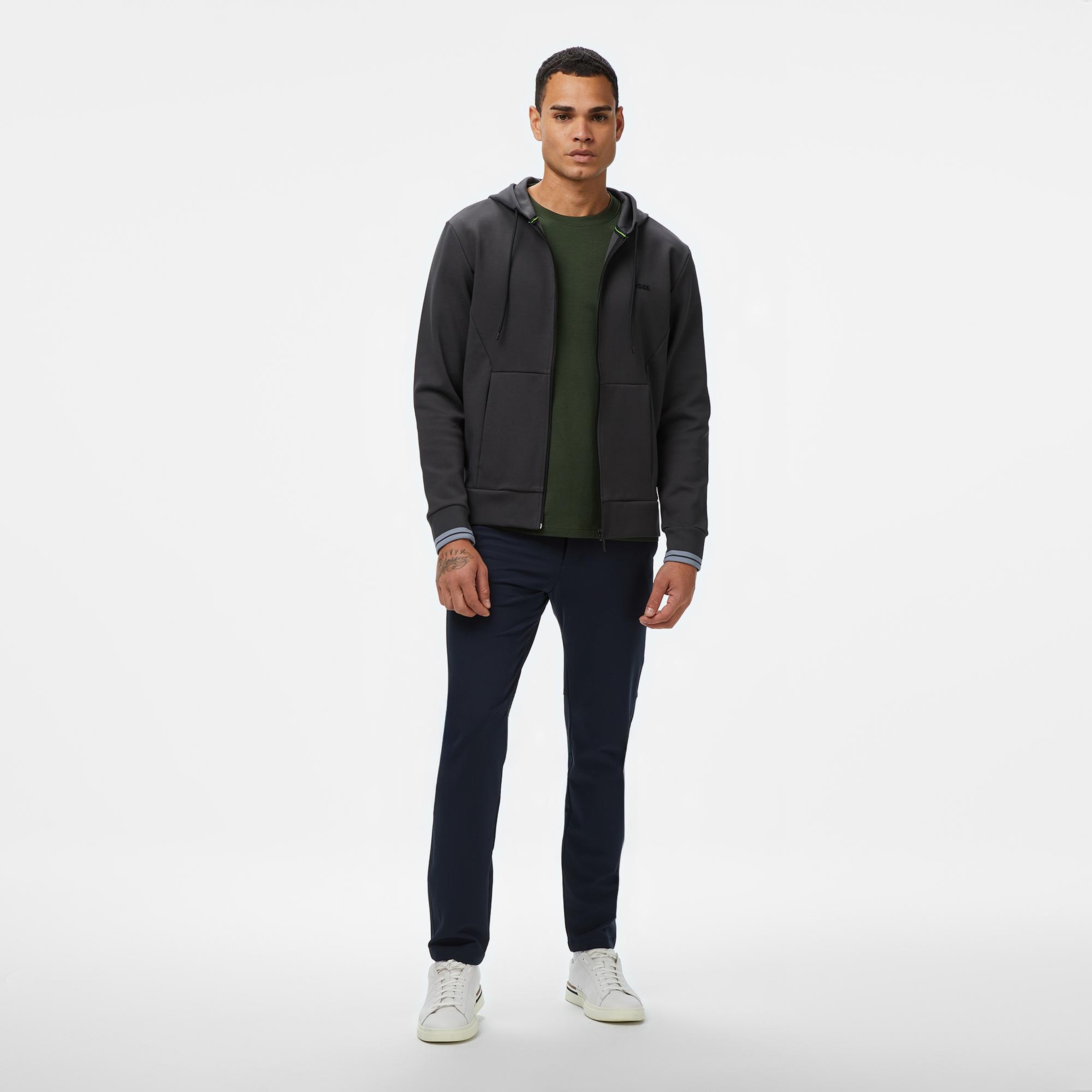 Boss Erkek Koyu Gri Sweatshirt