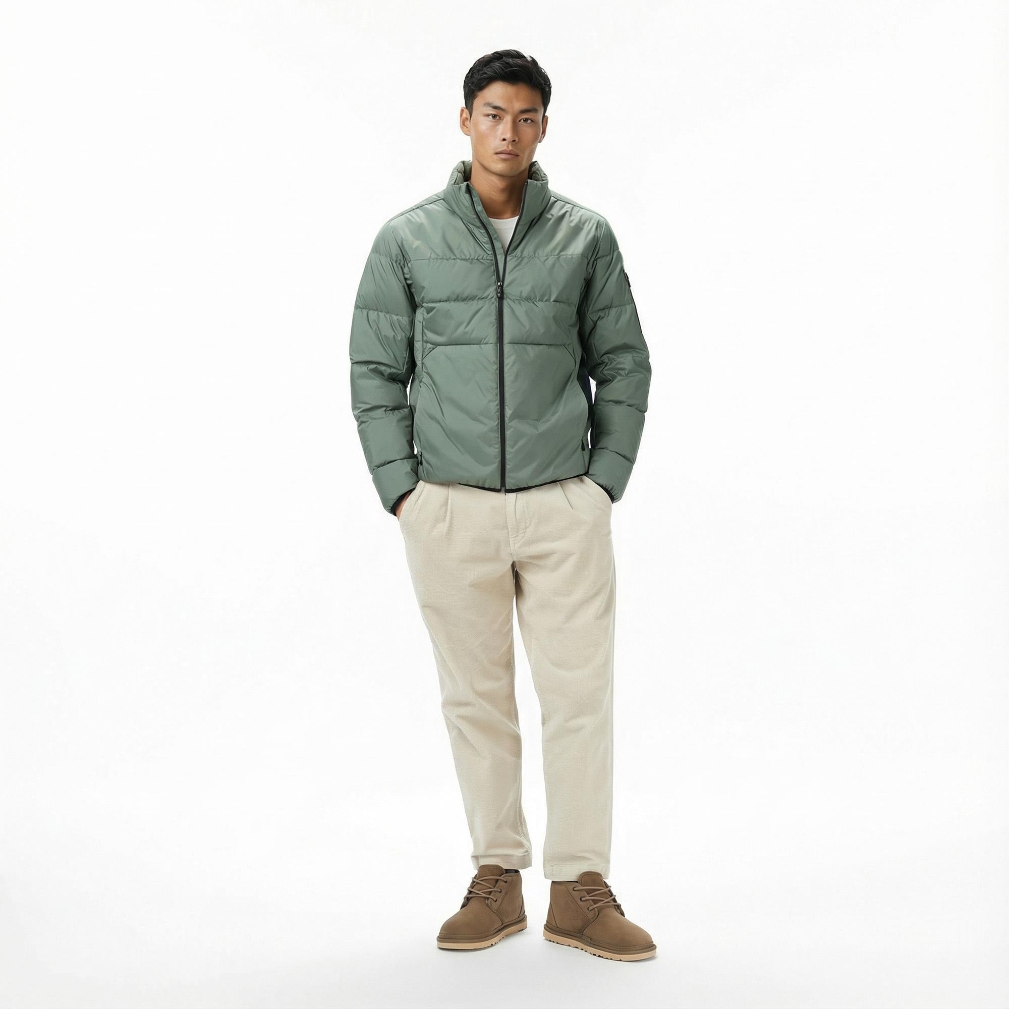 Boss Urbanex Puffer Erkek Yeşil Mont