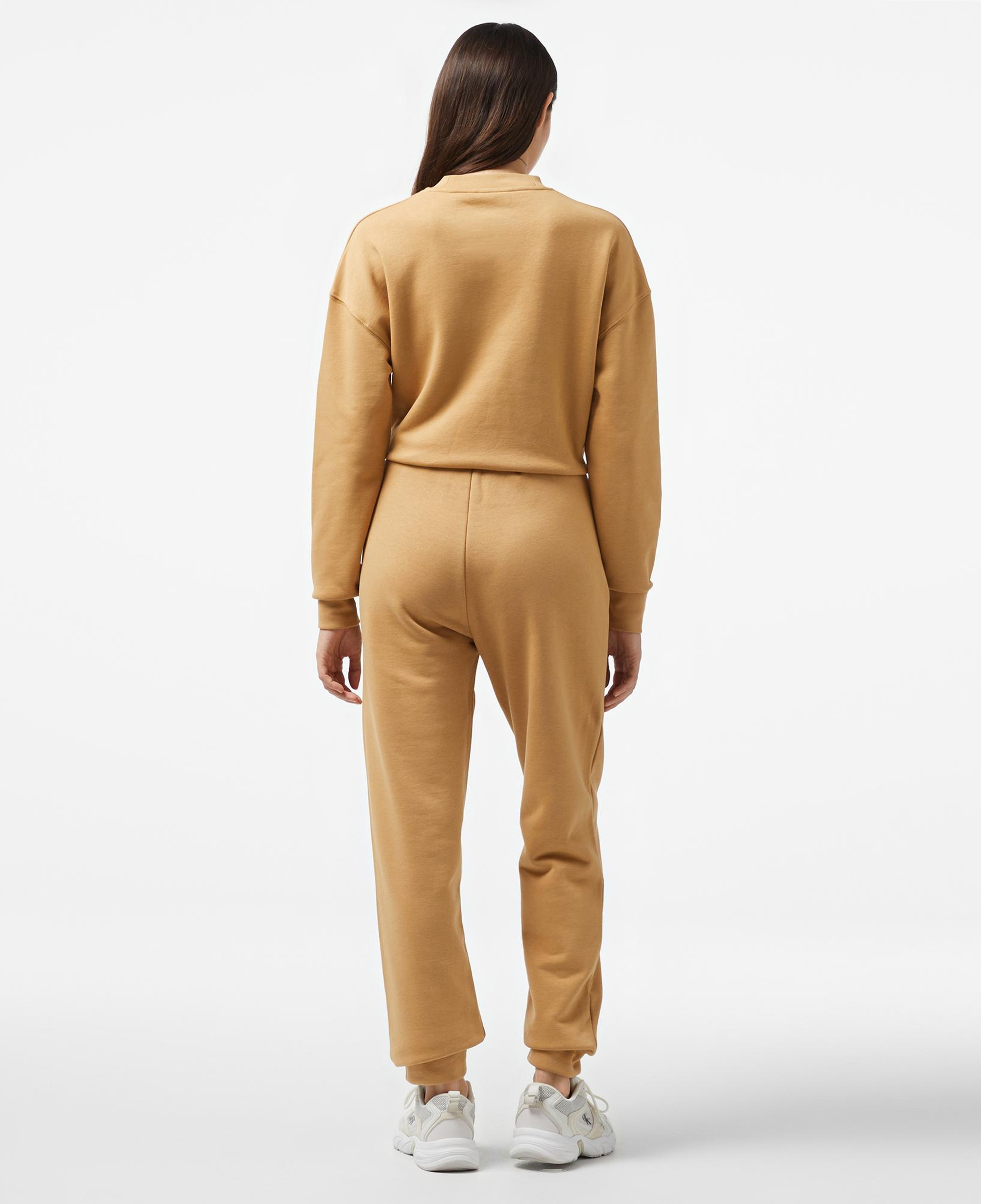 Calvin Klein Nano Logo Relaxed Kadın Kahverengi Eşofman Altı