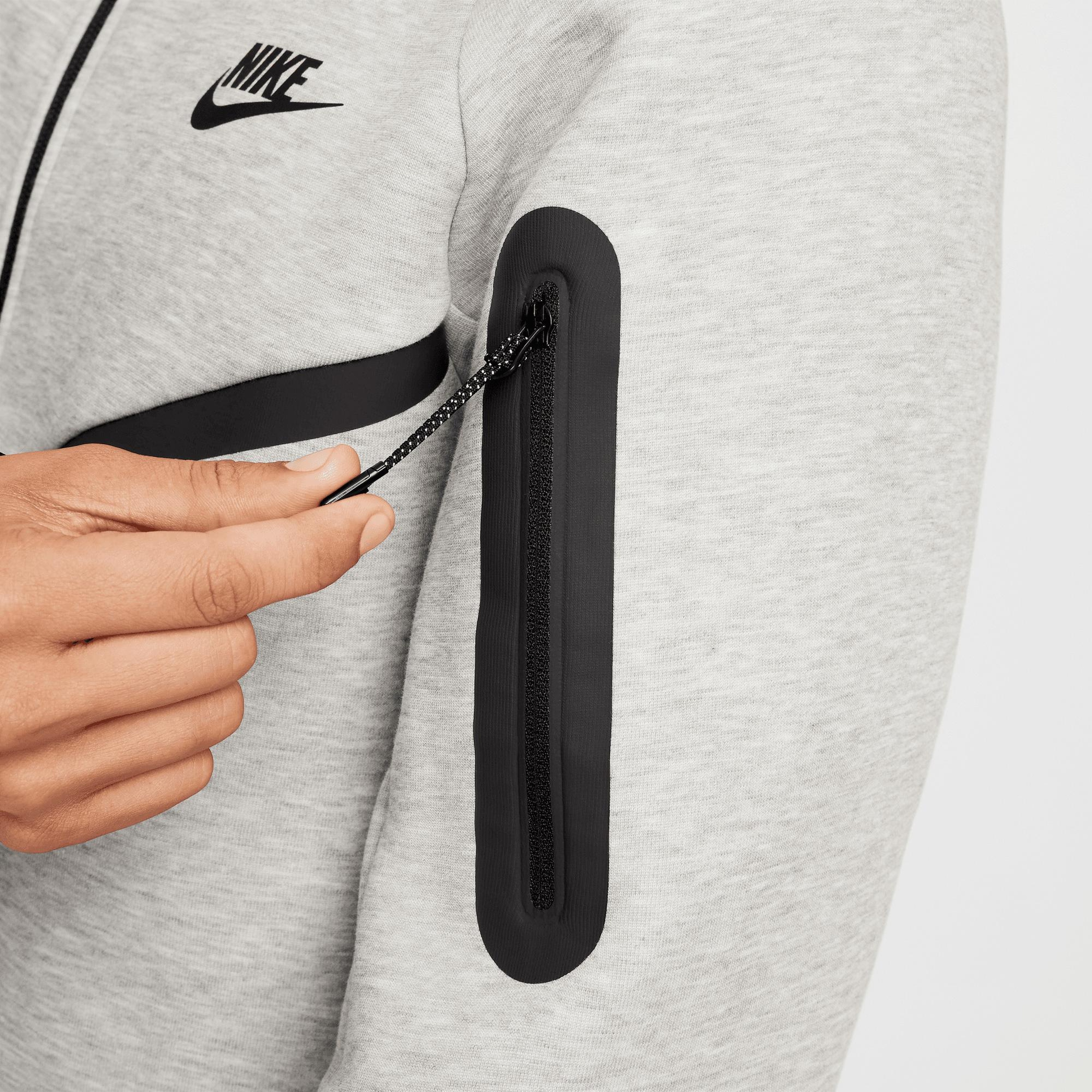 Nike Tech Fleece Erkek Gri Kapüşonlu Hoodie
