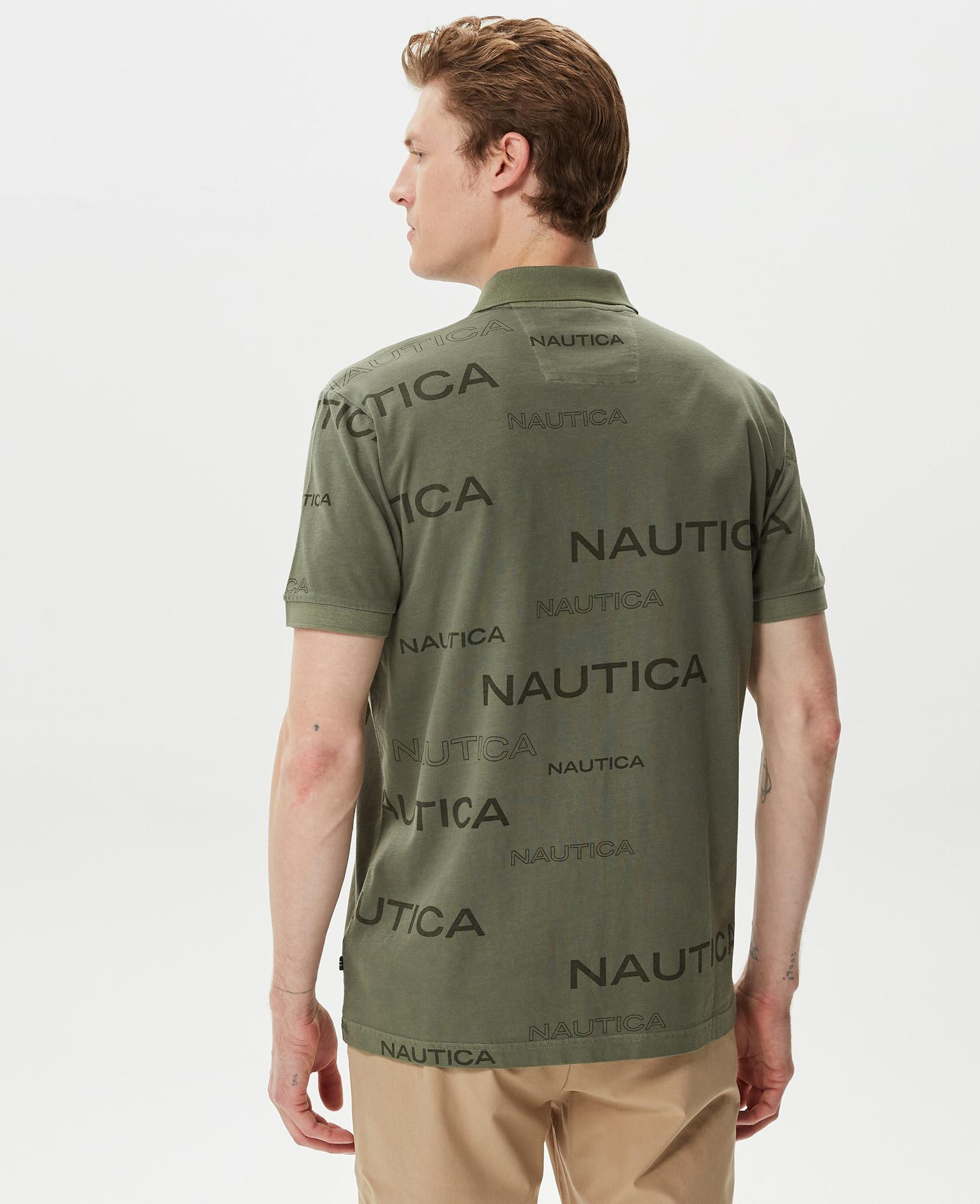 Nautica Erkek Yeşil Classic Fit Kısa Kollu Polo Yaka T-Shirt