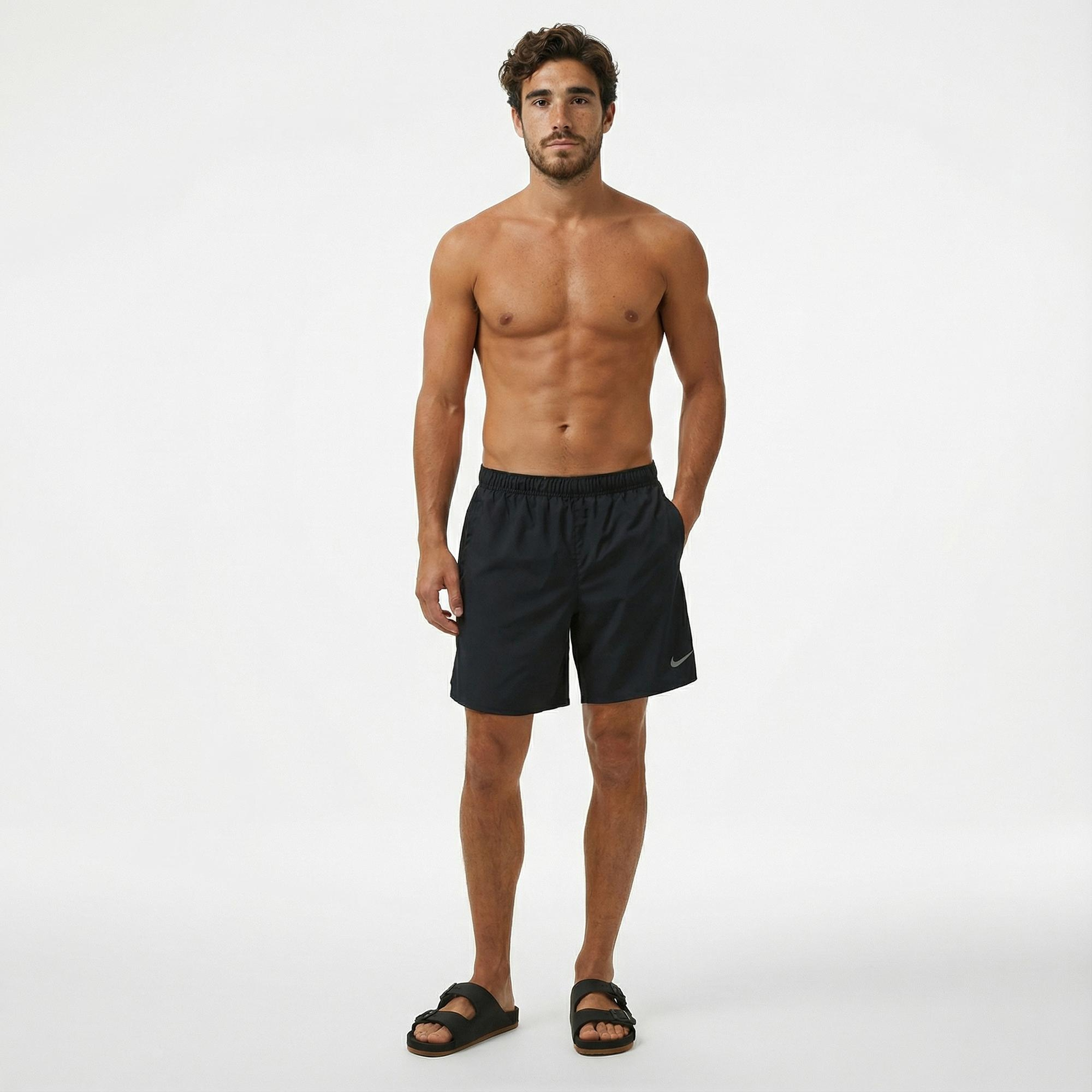 Nike Dri-Fit Challenger 18cm Unlined Erkek Siyah Şort