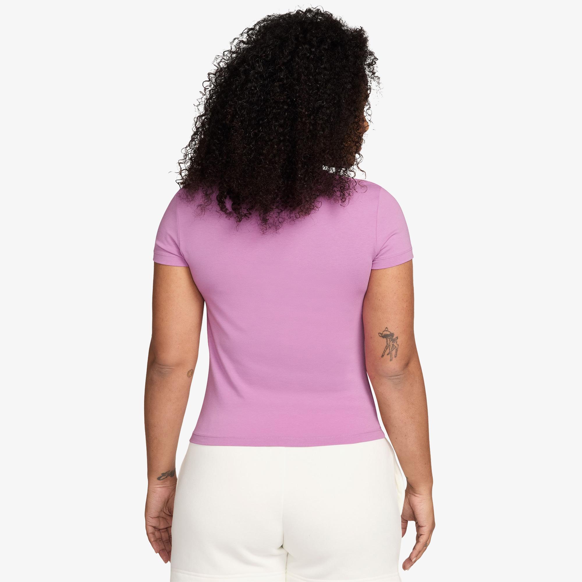 Nike Sportswear Chill Knit Kadın Pembe T-Shirt