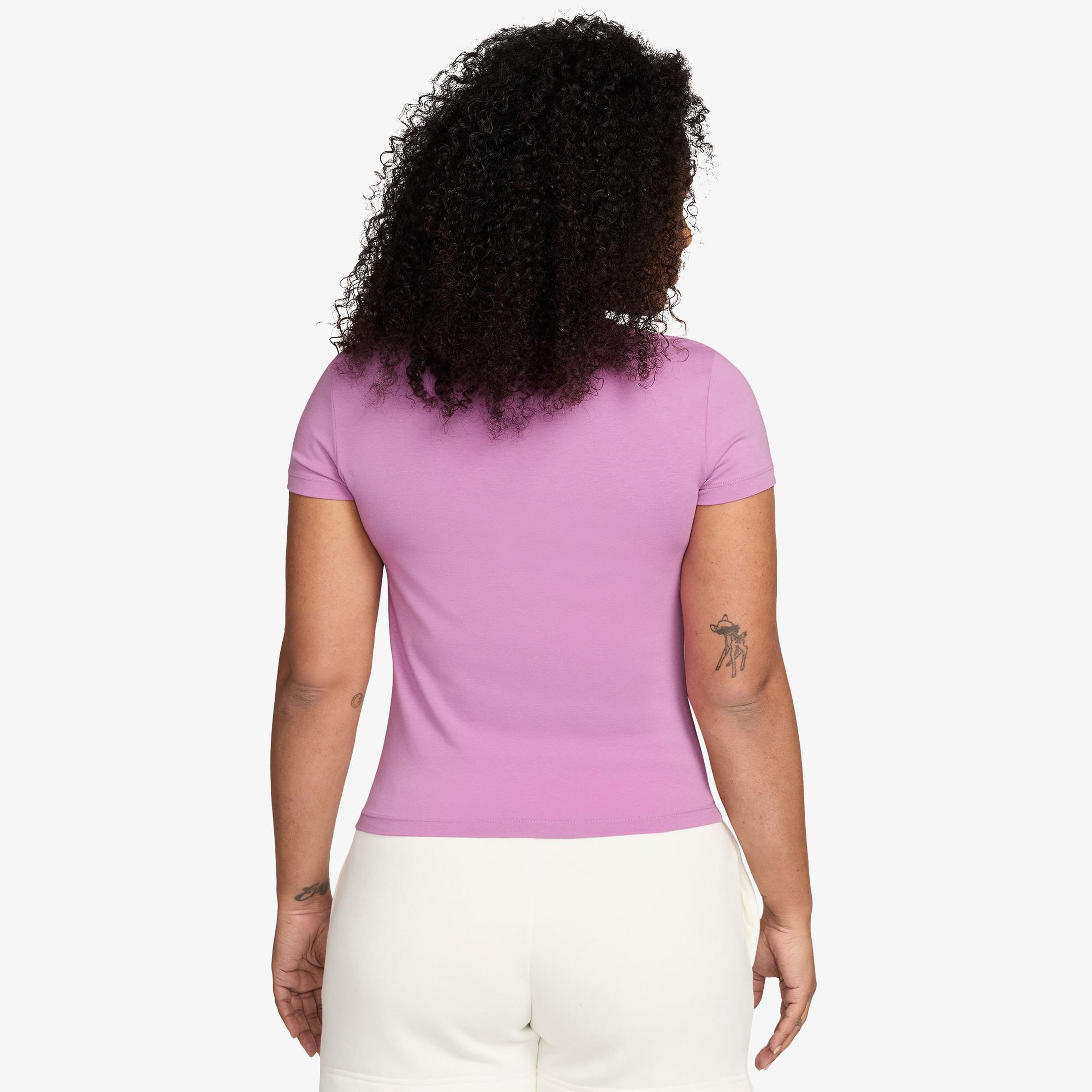 Nike Sportswear Chill Knit Kadın Pembe T-Shirt
