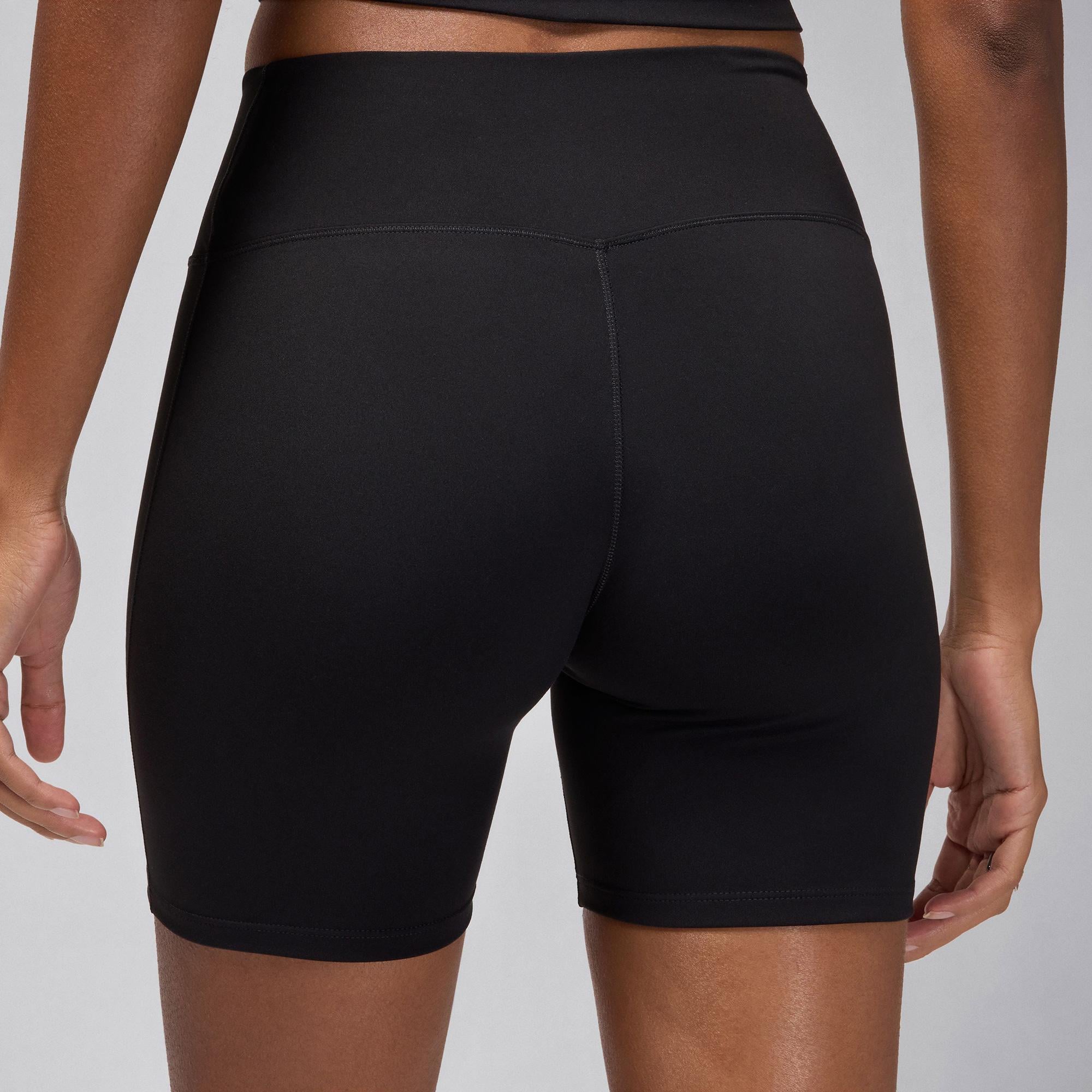 Jordan Sport Dri-Fit Yüksek Belli 15 cm Kadın Siyah Kısa Tayt