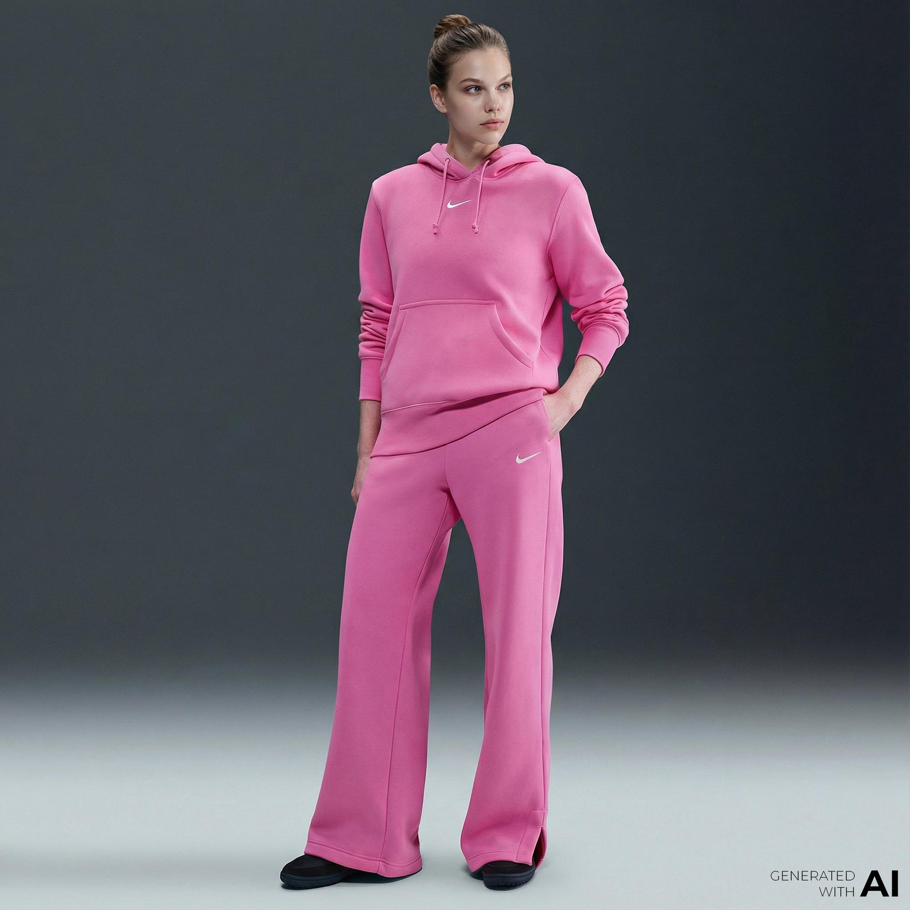 Nike Sportswear Phoenix Fleece Kadın Pembe Eşofman Altı