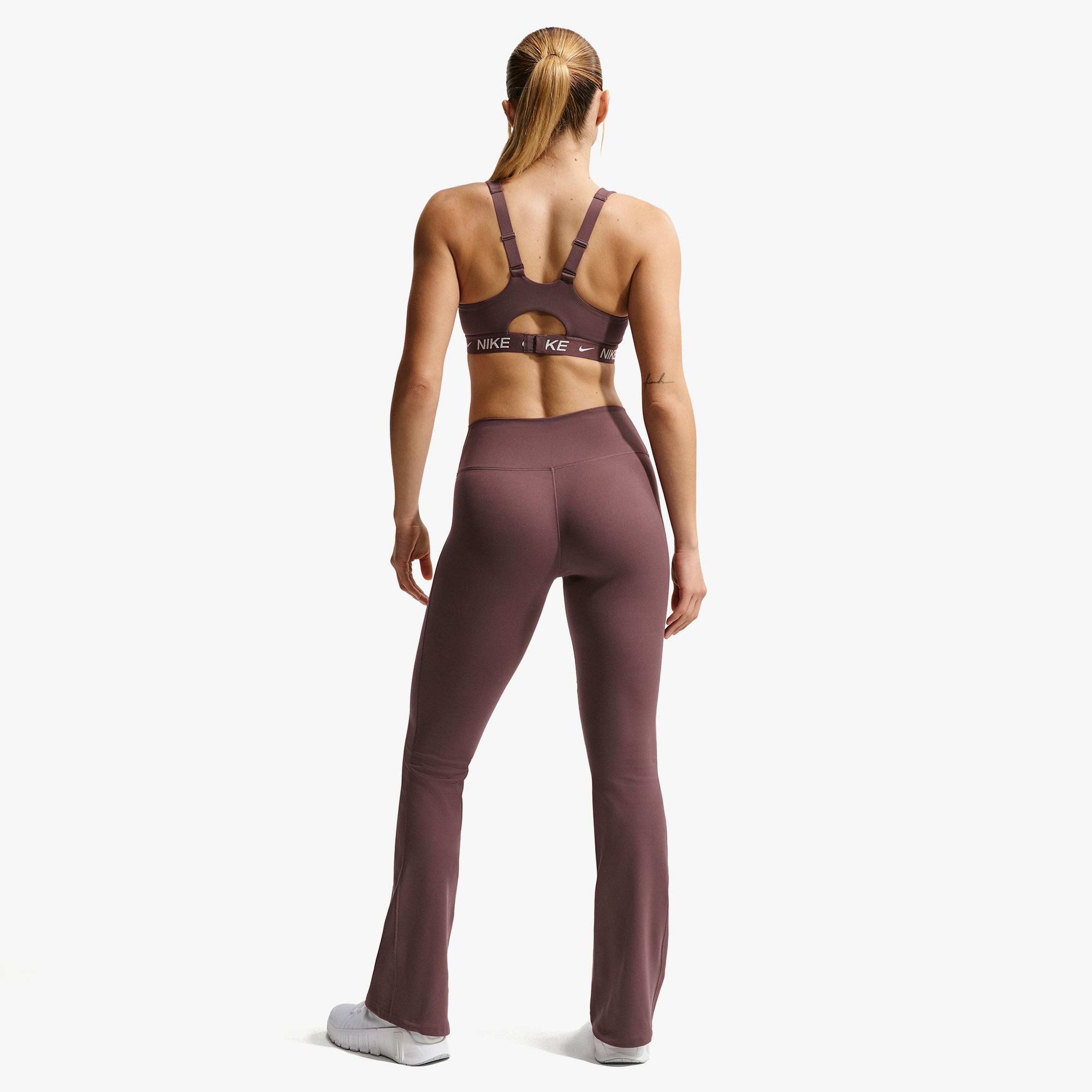 Nike Dri-Fit One Yüksek Belli Kadın Kahverengi Tayt
