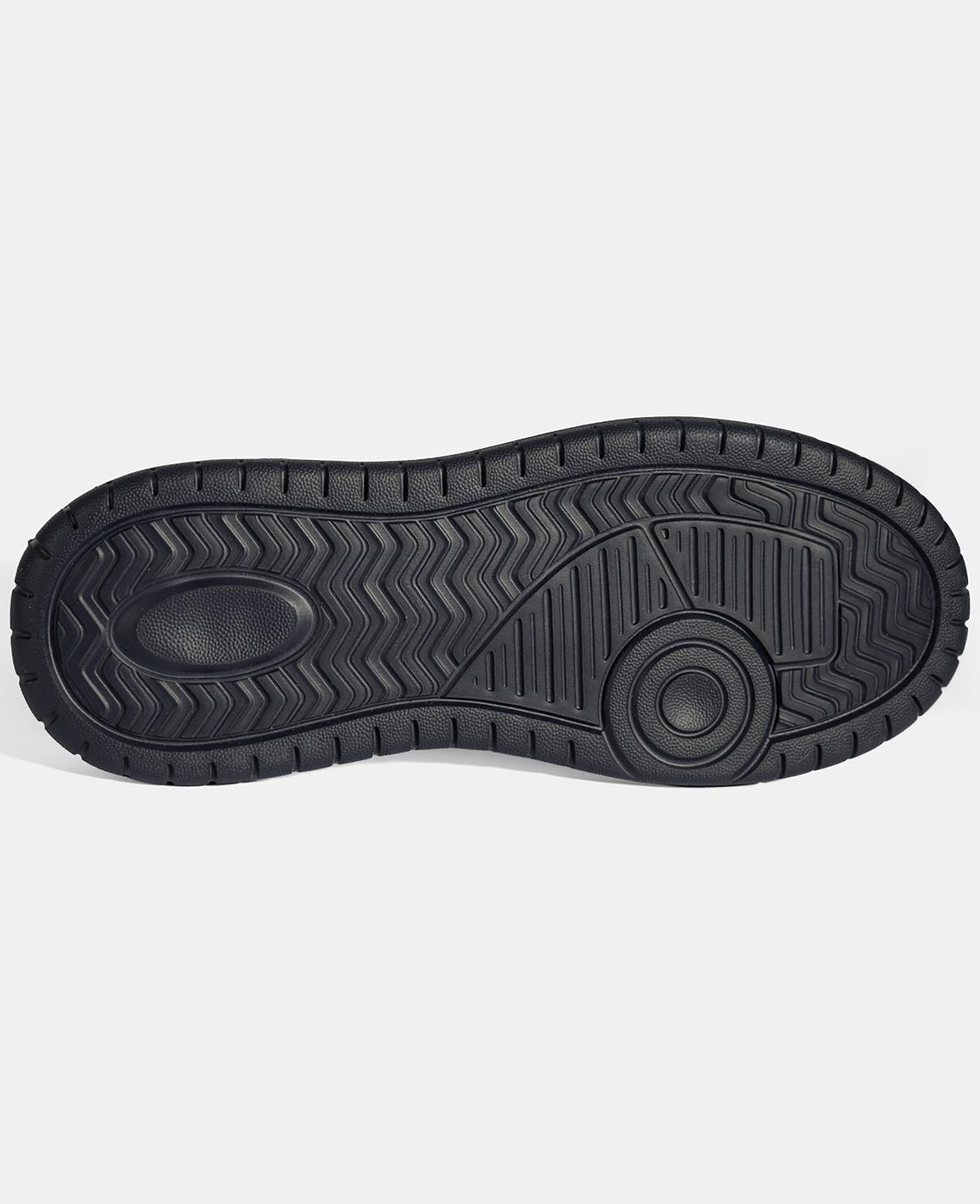Erkek Lacivert Lastik Bağcıklı Deri Sneaker
