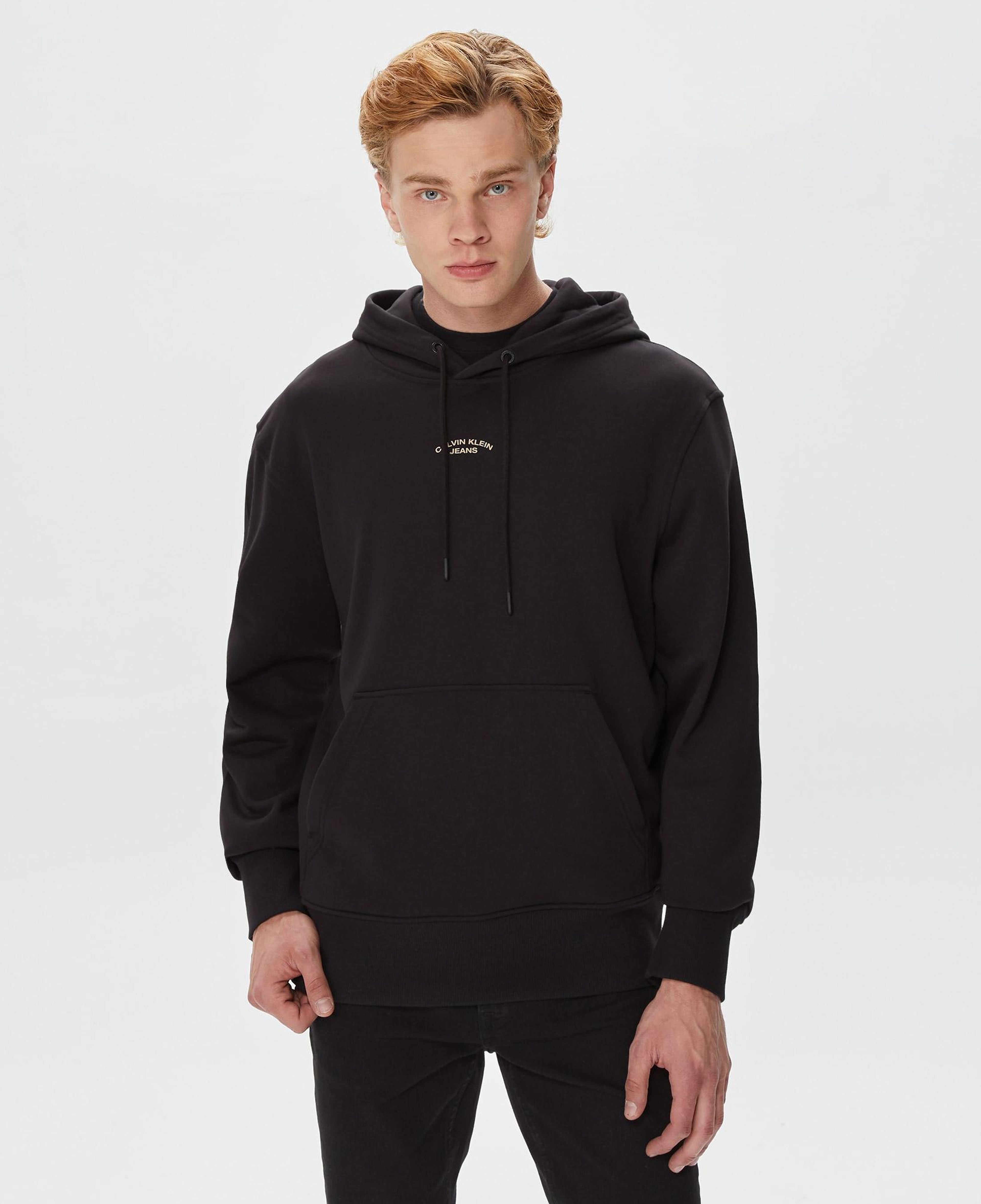 Calvin Klein Canvas Curve Graphic Siyah Erkek Sweatshirt