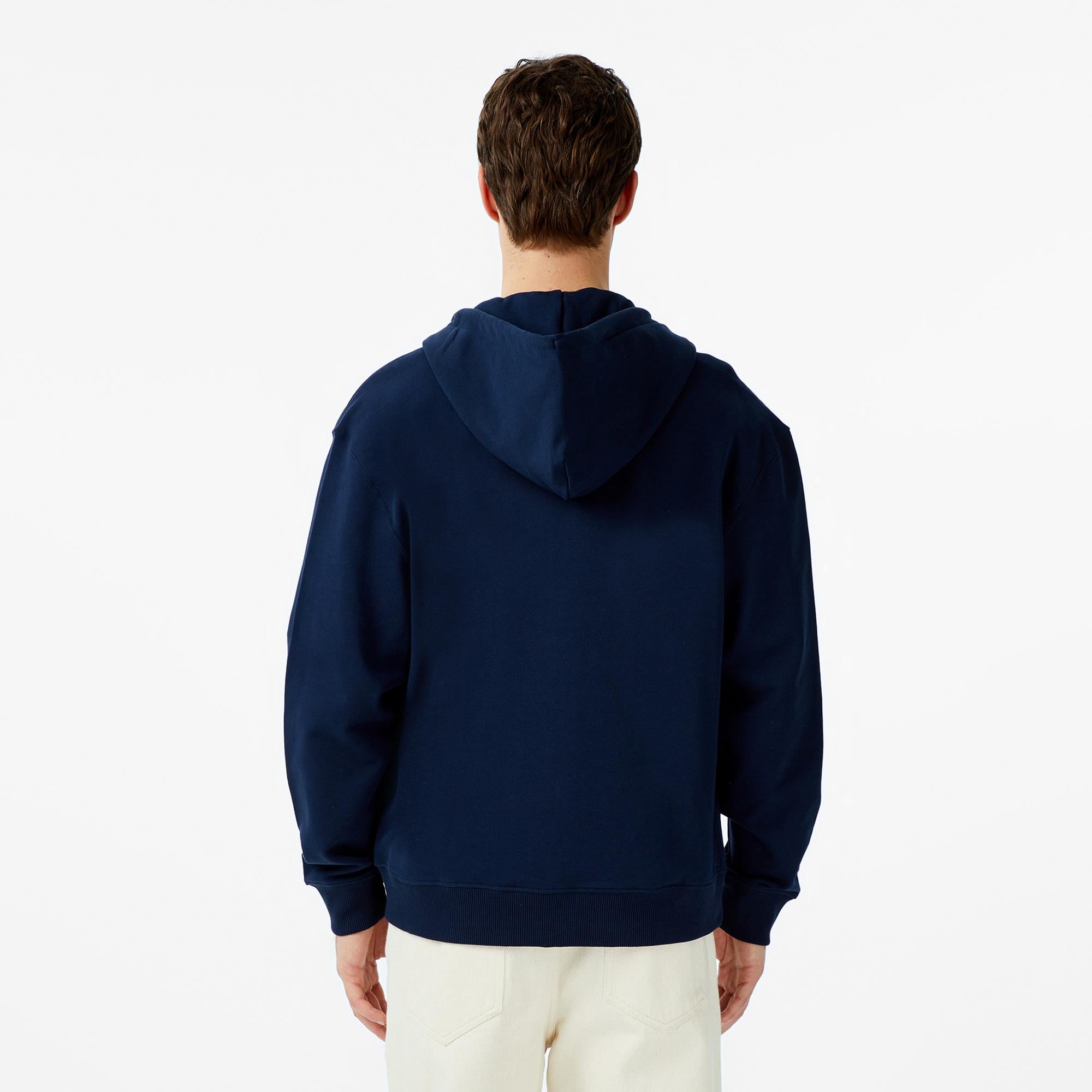 Calvin Klein Terry Monogram Erkek Mavi Sweatshirt