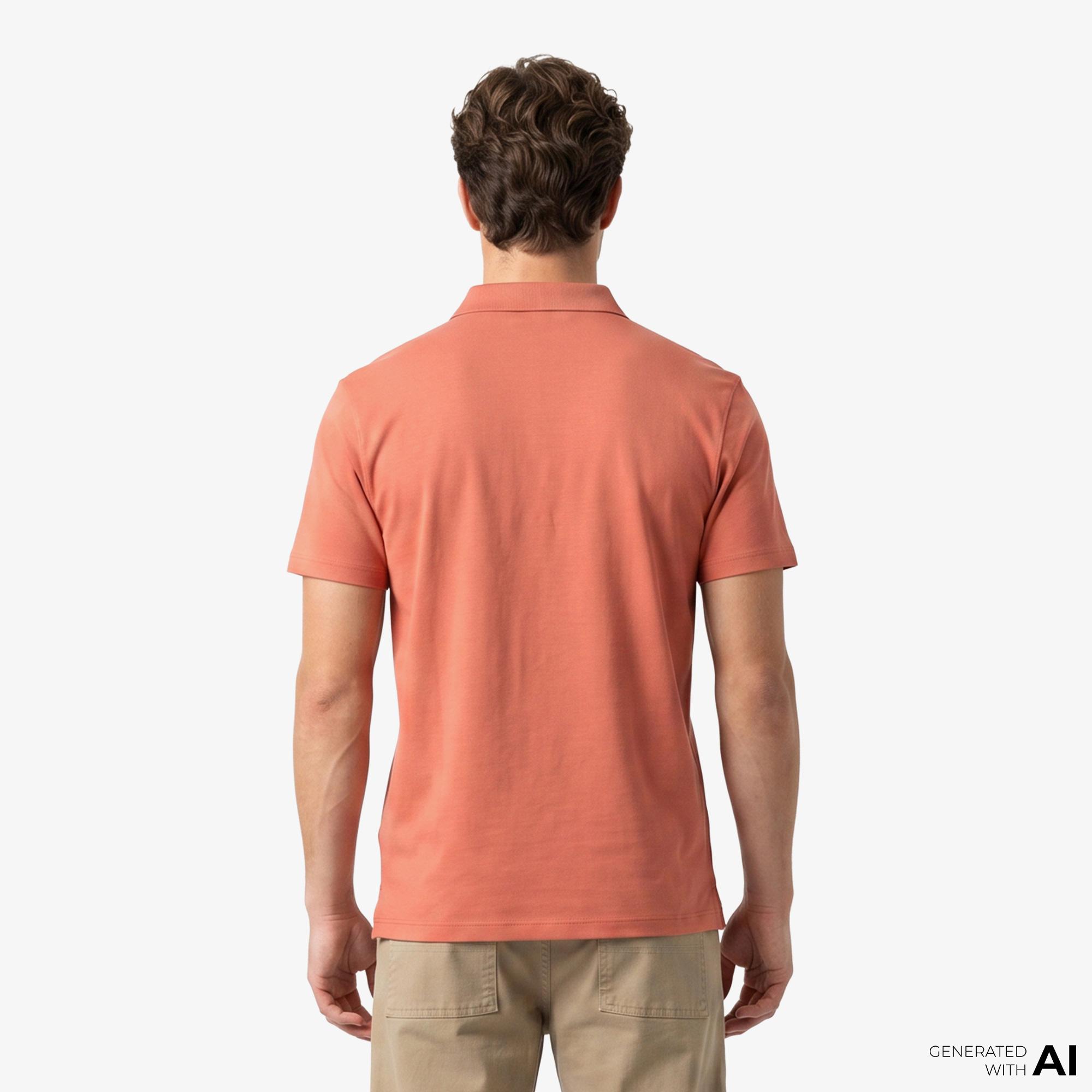 Calvin Klein Supima Chest Emb Erkek Kahverengi Polo
