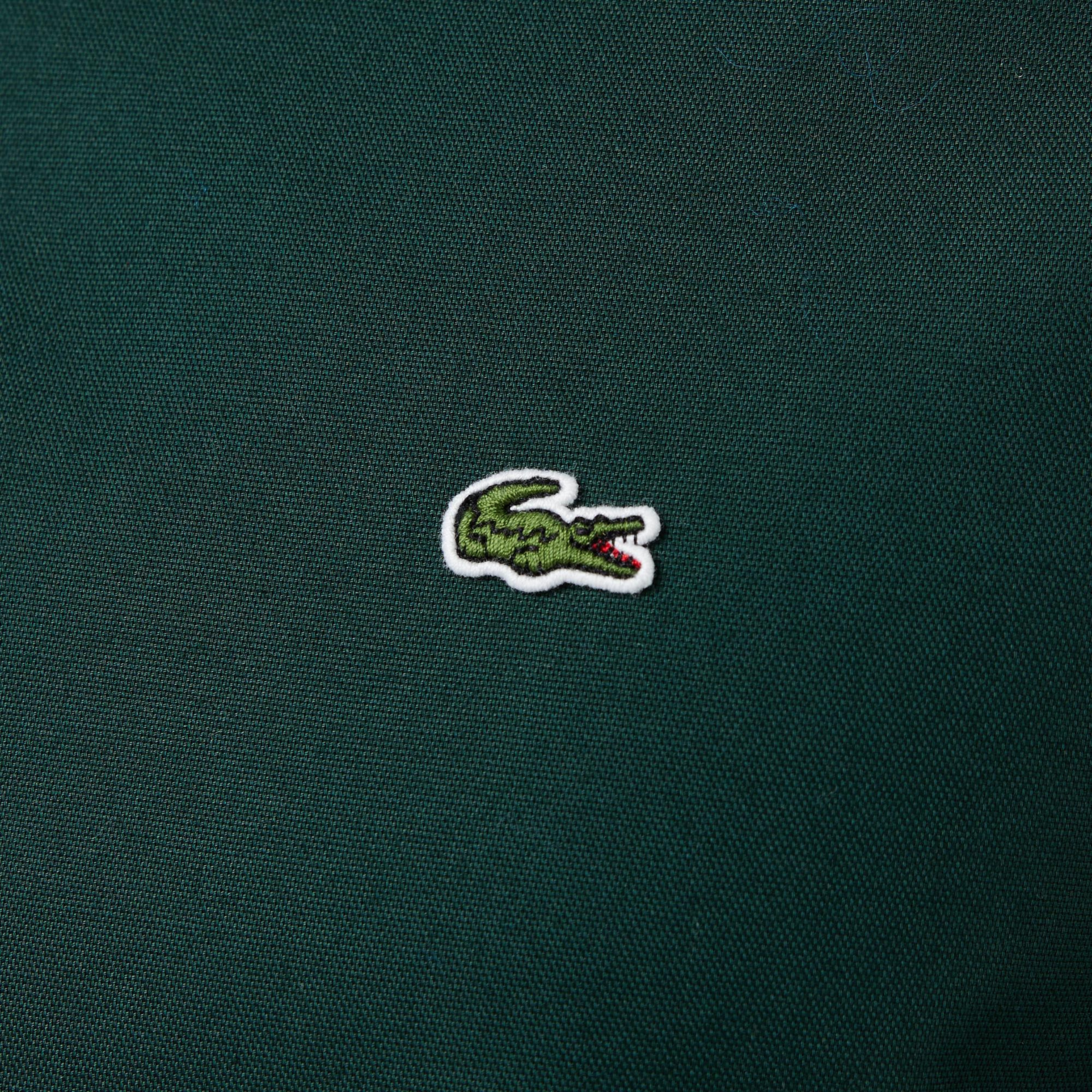 Lacoste Erkek Slim Fit Düğmeli Yaka Koyu Yeşil Gömlek