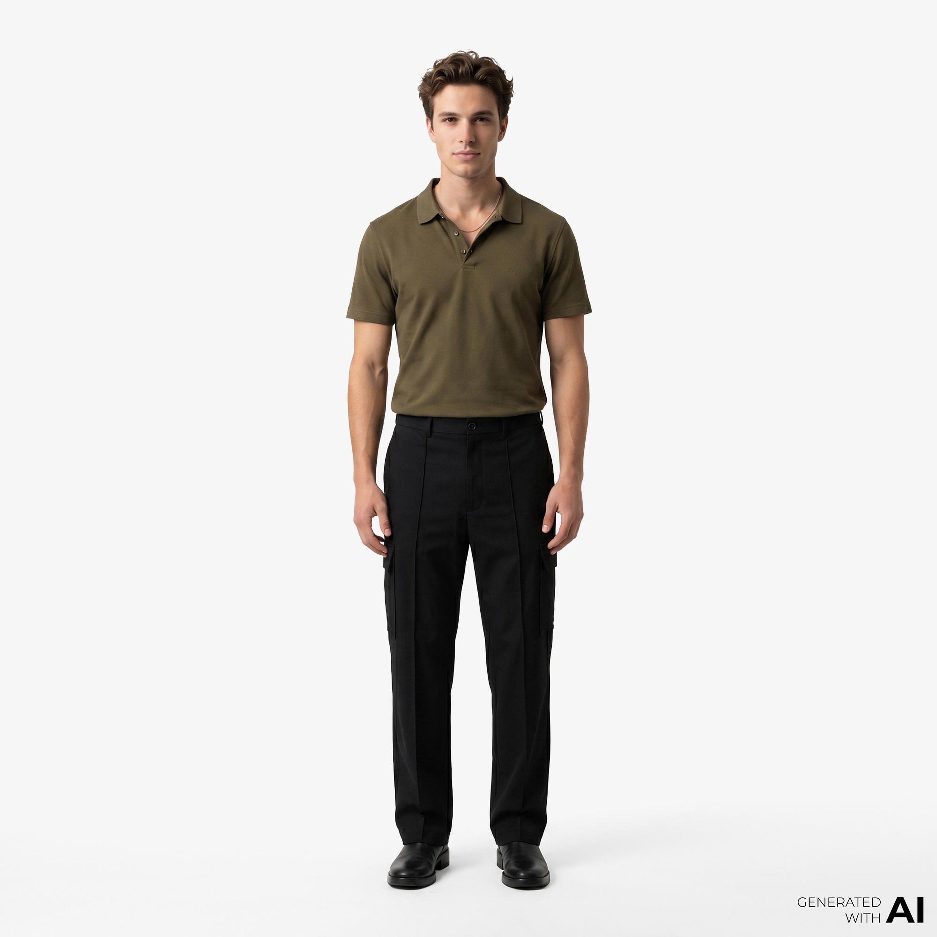 Calvin Klein Supima Chest Emb Erkek Sarı Polo