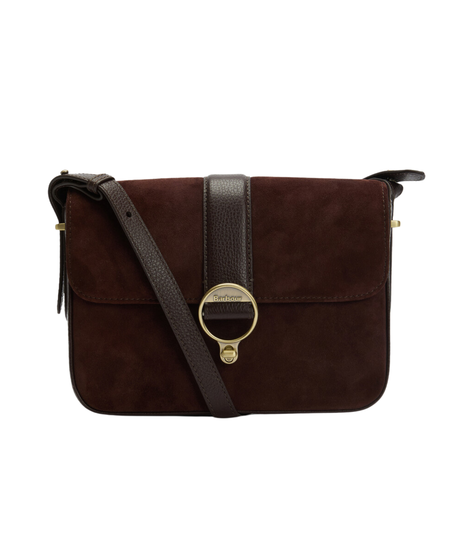 Barbour Rosa Suede & Leather Çapraz Çanta