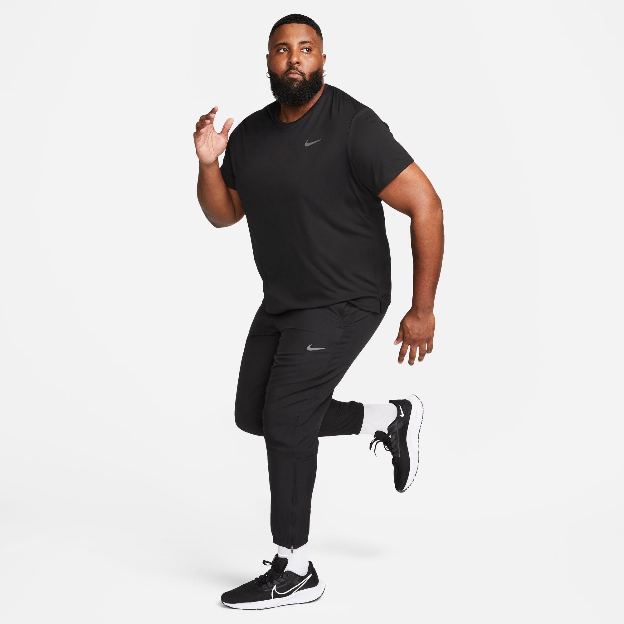 Nike Dri-Fit Miler Erkek Siyah T-Shirt