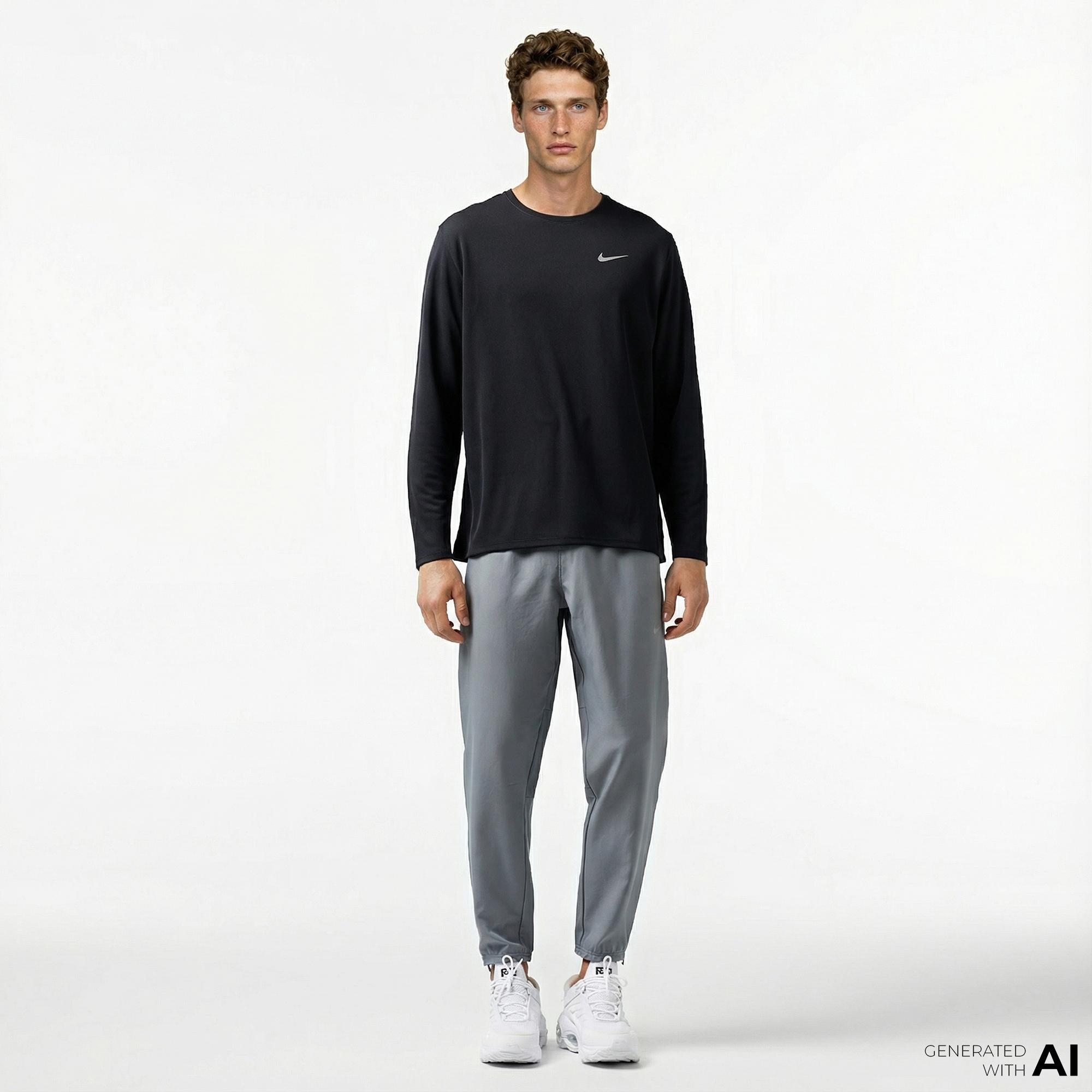 Nike Dri-Fit Challenger Woven Erkek Gri Eşofman Altı