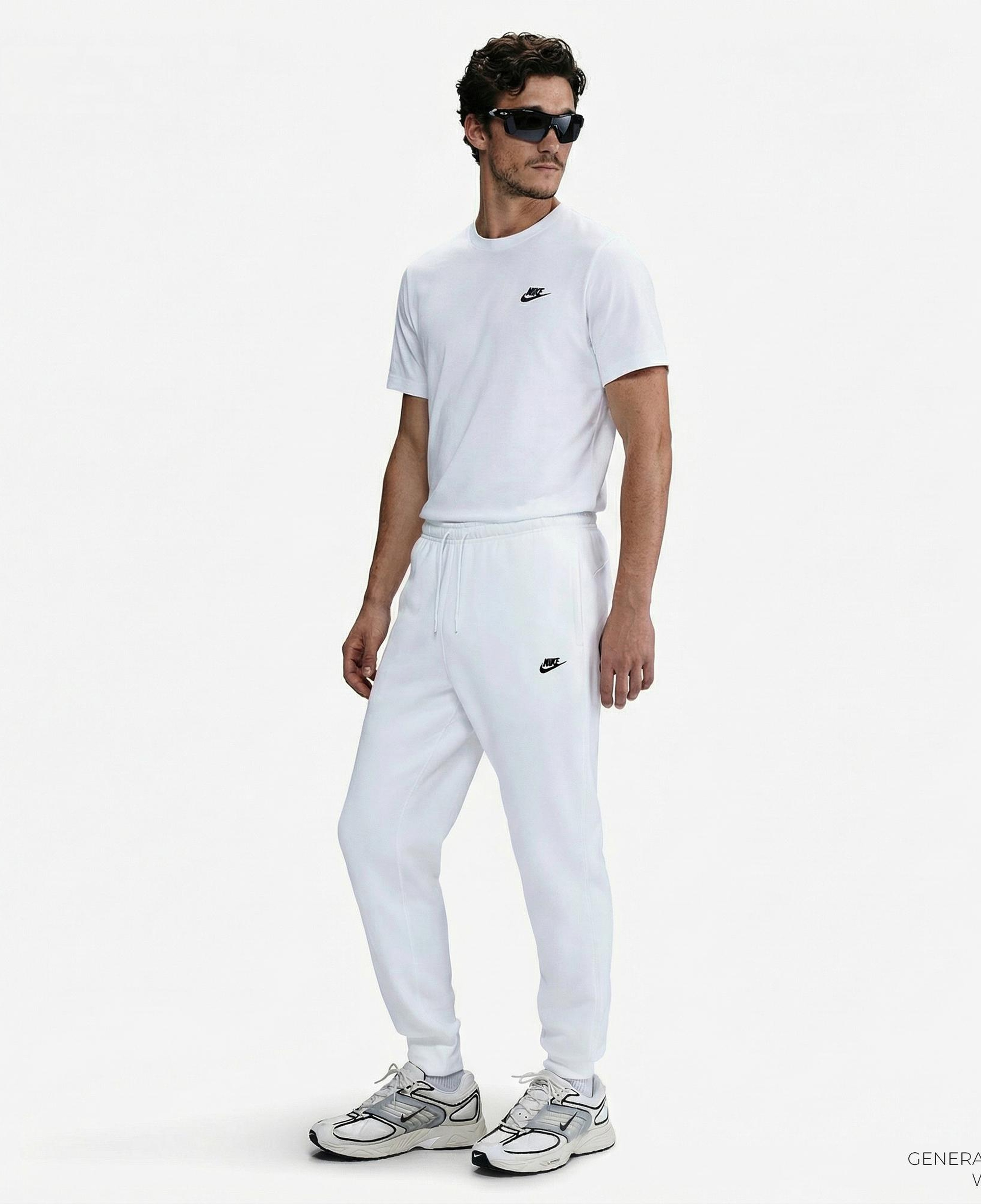 Nike Club Erkek Beyaz Eşofman Altı