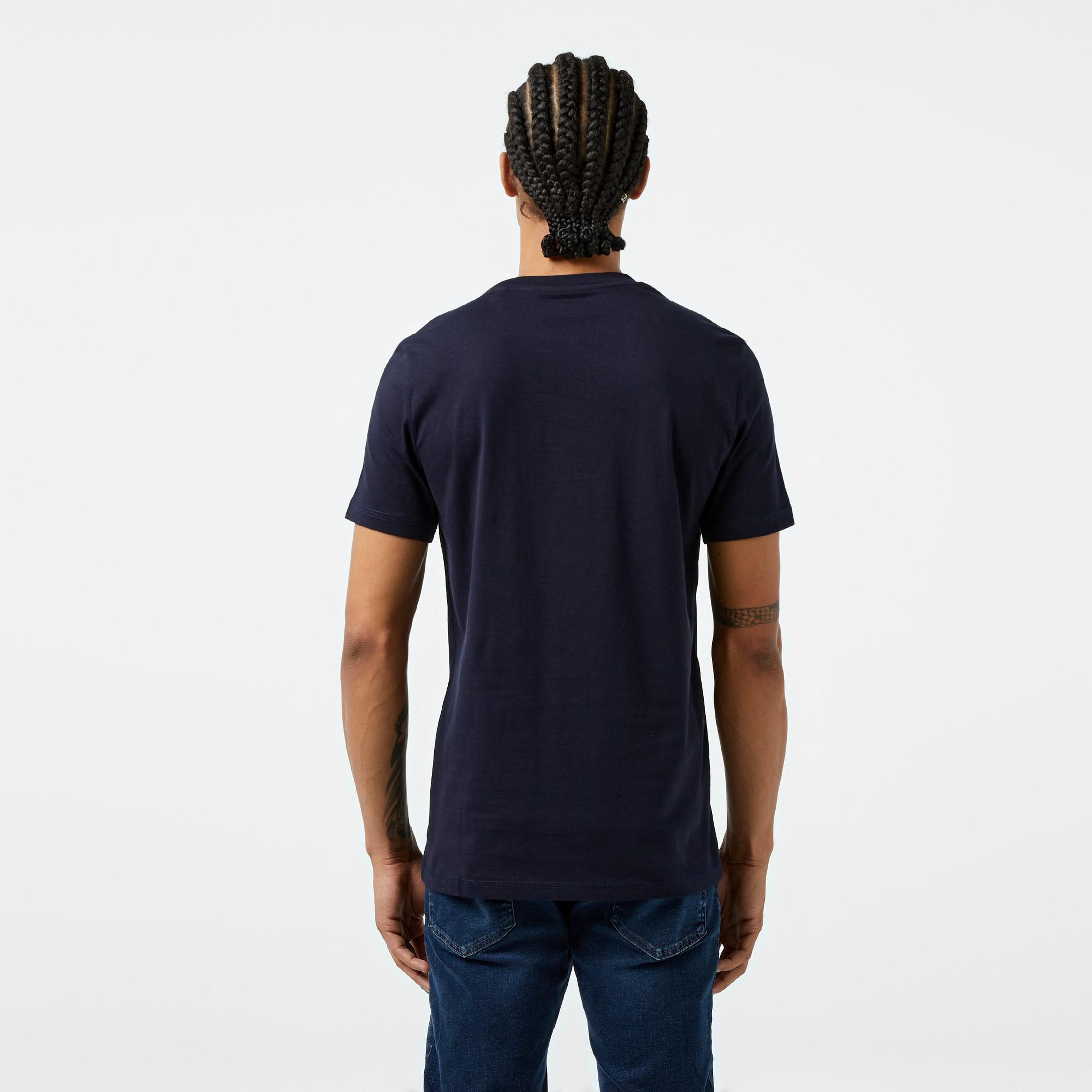 Guess Mid Organic Stream Erkek Lacivert T-Shirt