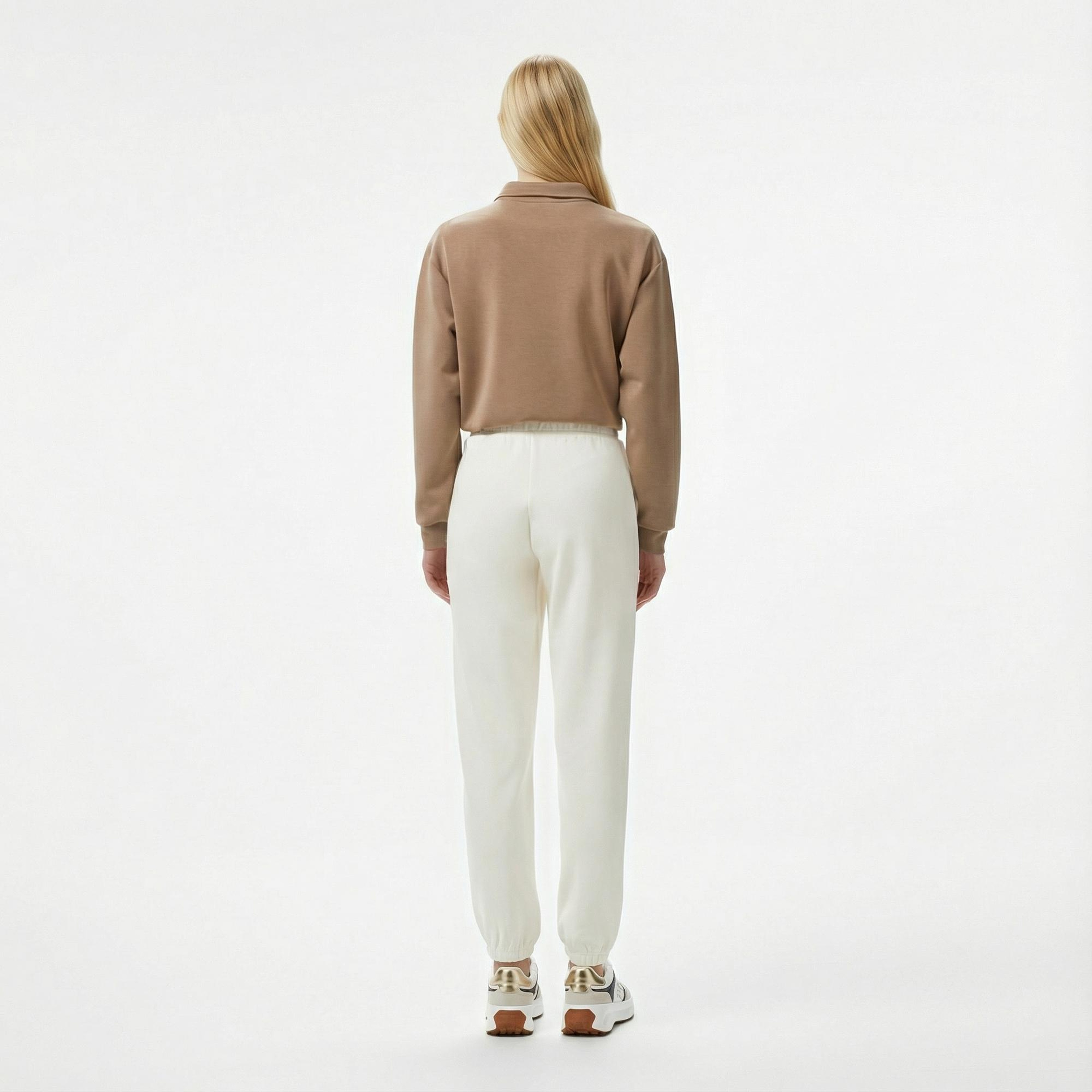 Guess Roberta Fleece Kadın Beyaz Eşofman Altı