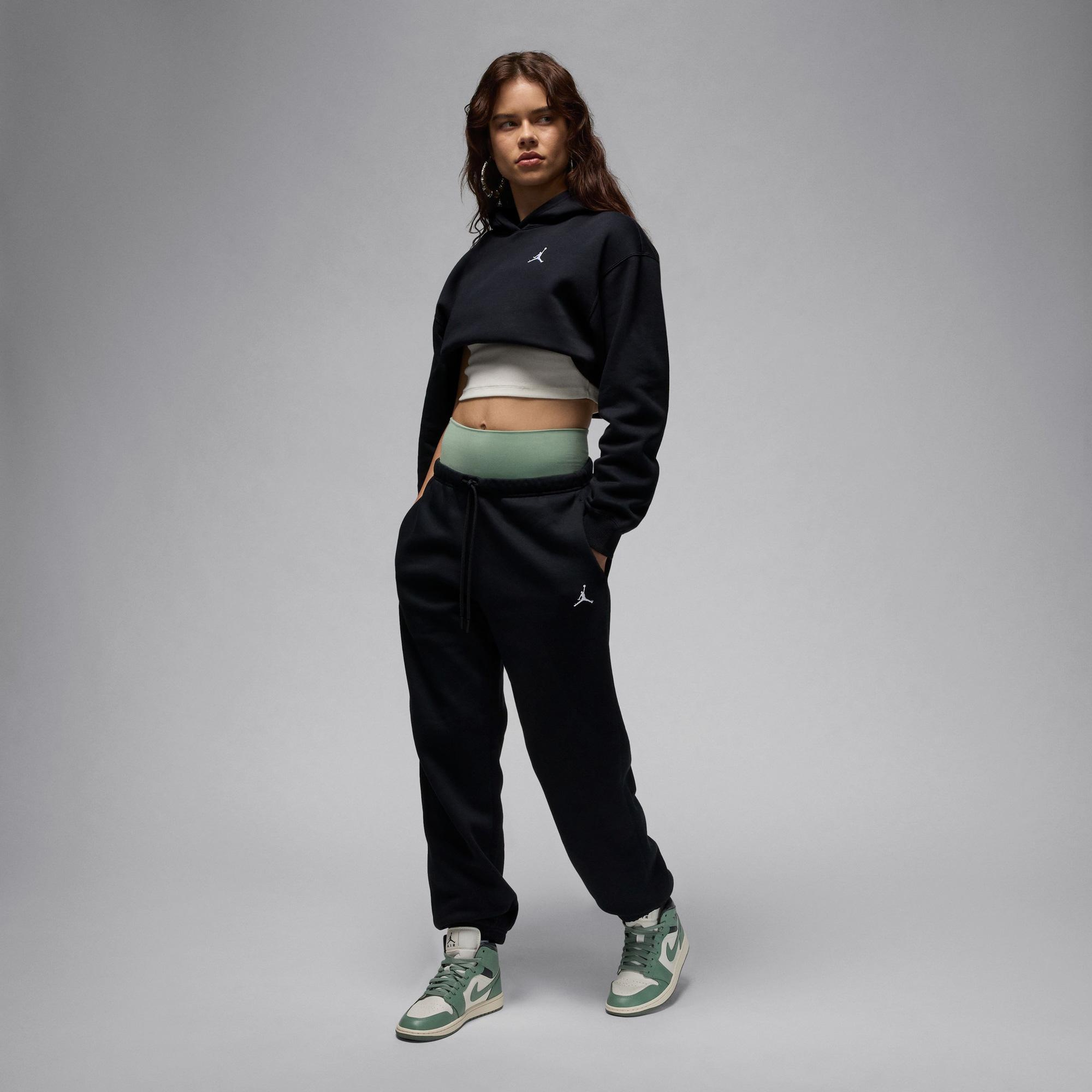 Jordan Brooklyn Fleece Kadın Siyah Eşofman Altı