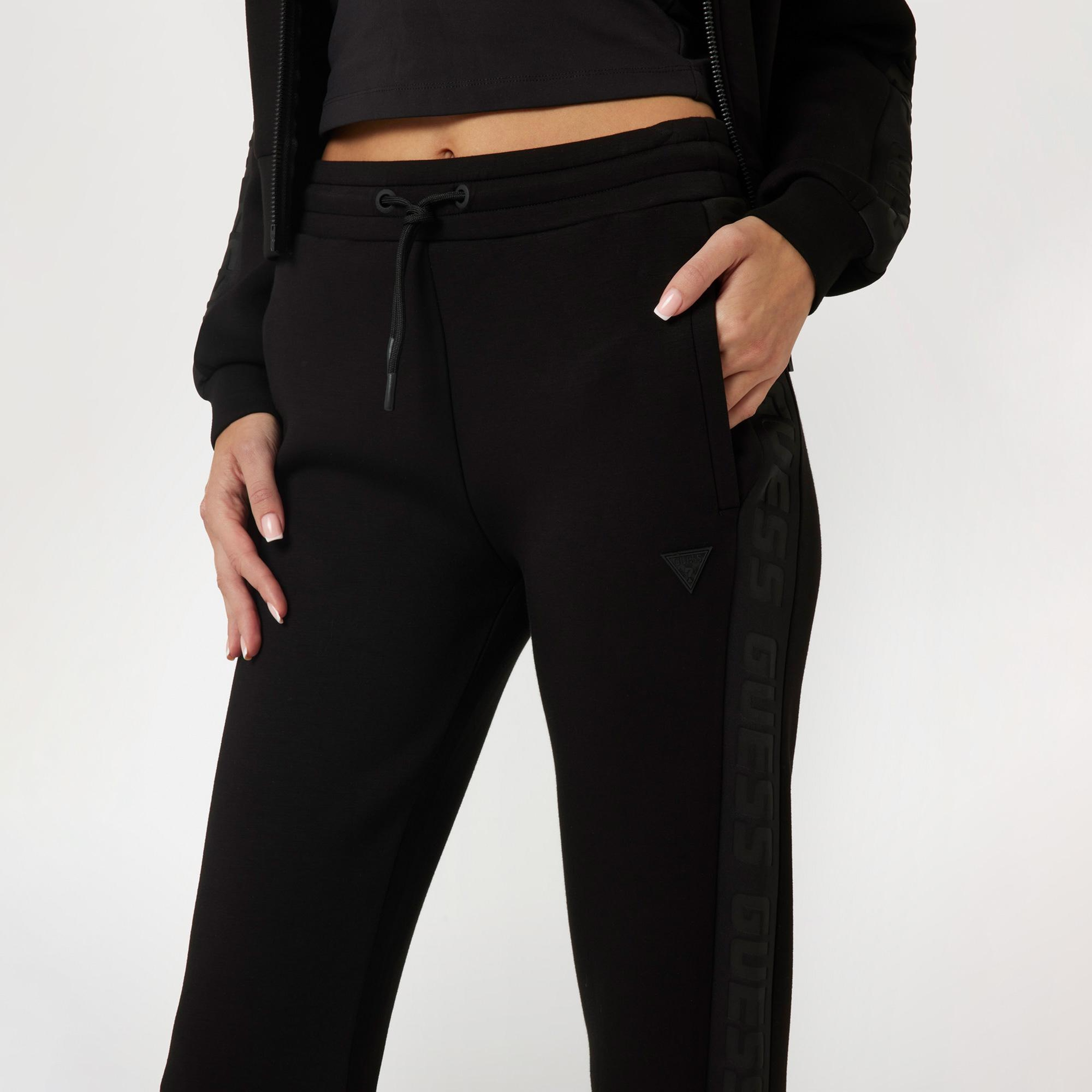 Guess Brenda Scubaaight Kadın Siyah Eşofman Altı