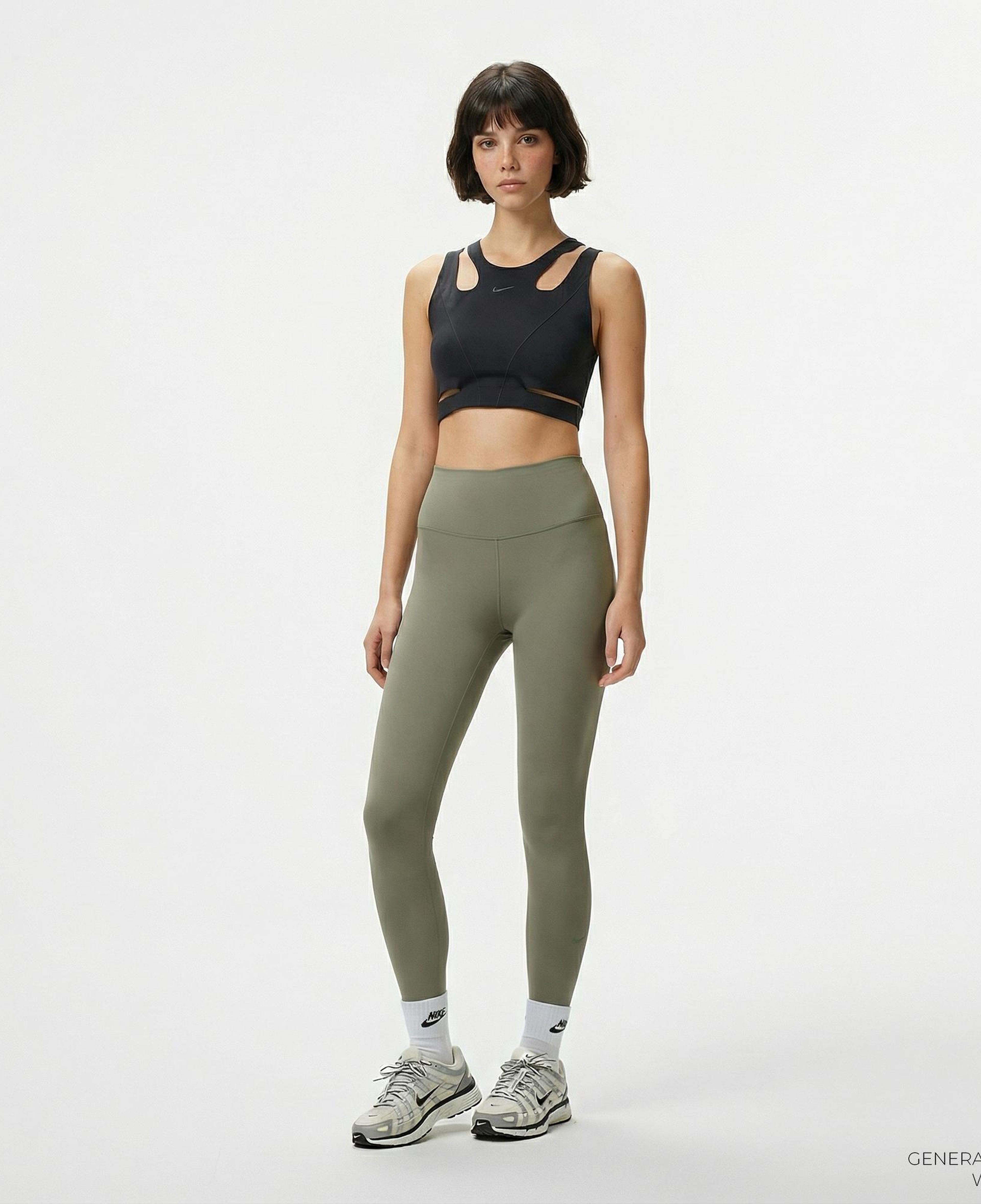 Nike One Dri-Fit 7/8 Kadın Yeşil Tayt