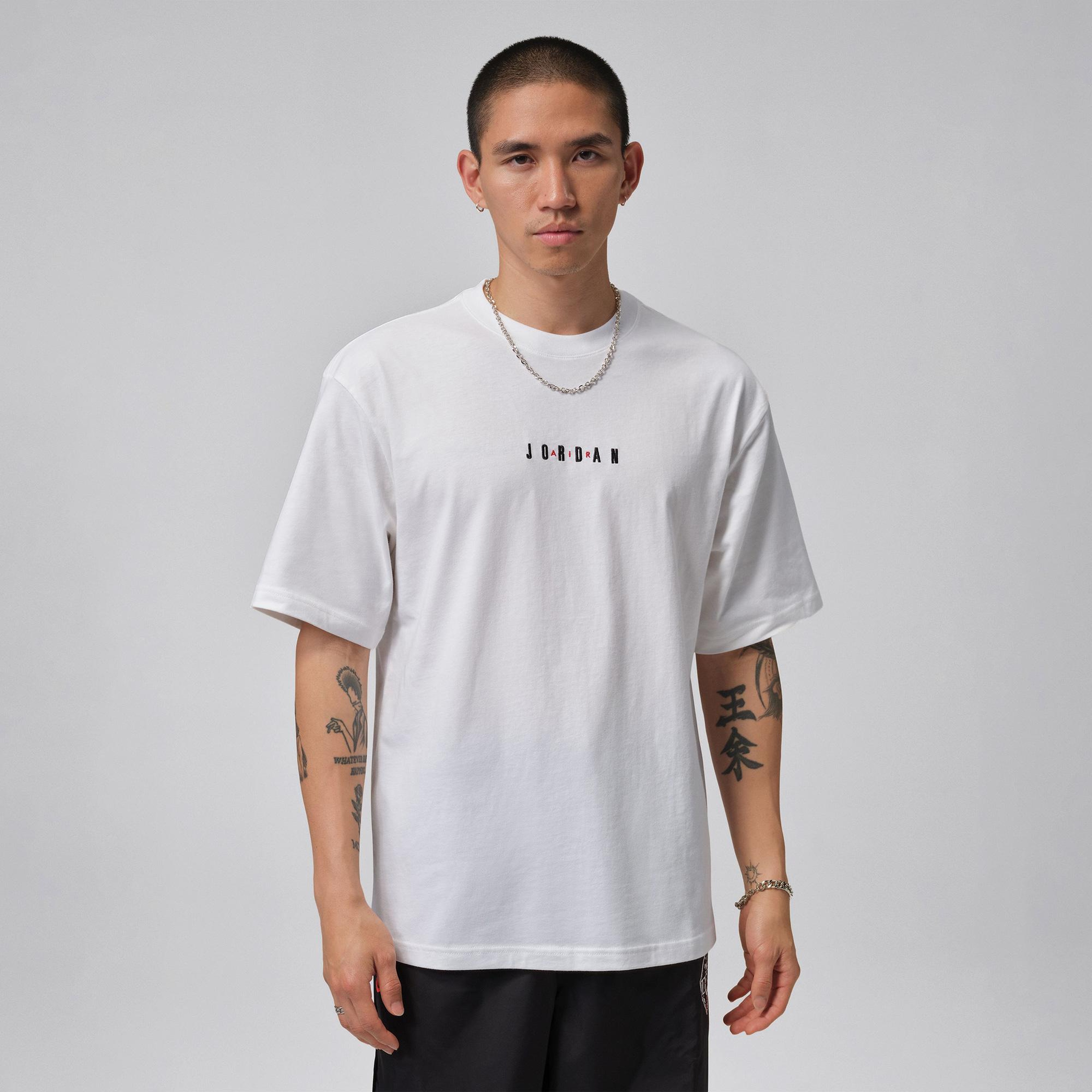Jordan Air Crew Erkek Beyaz T-Shirt