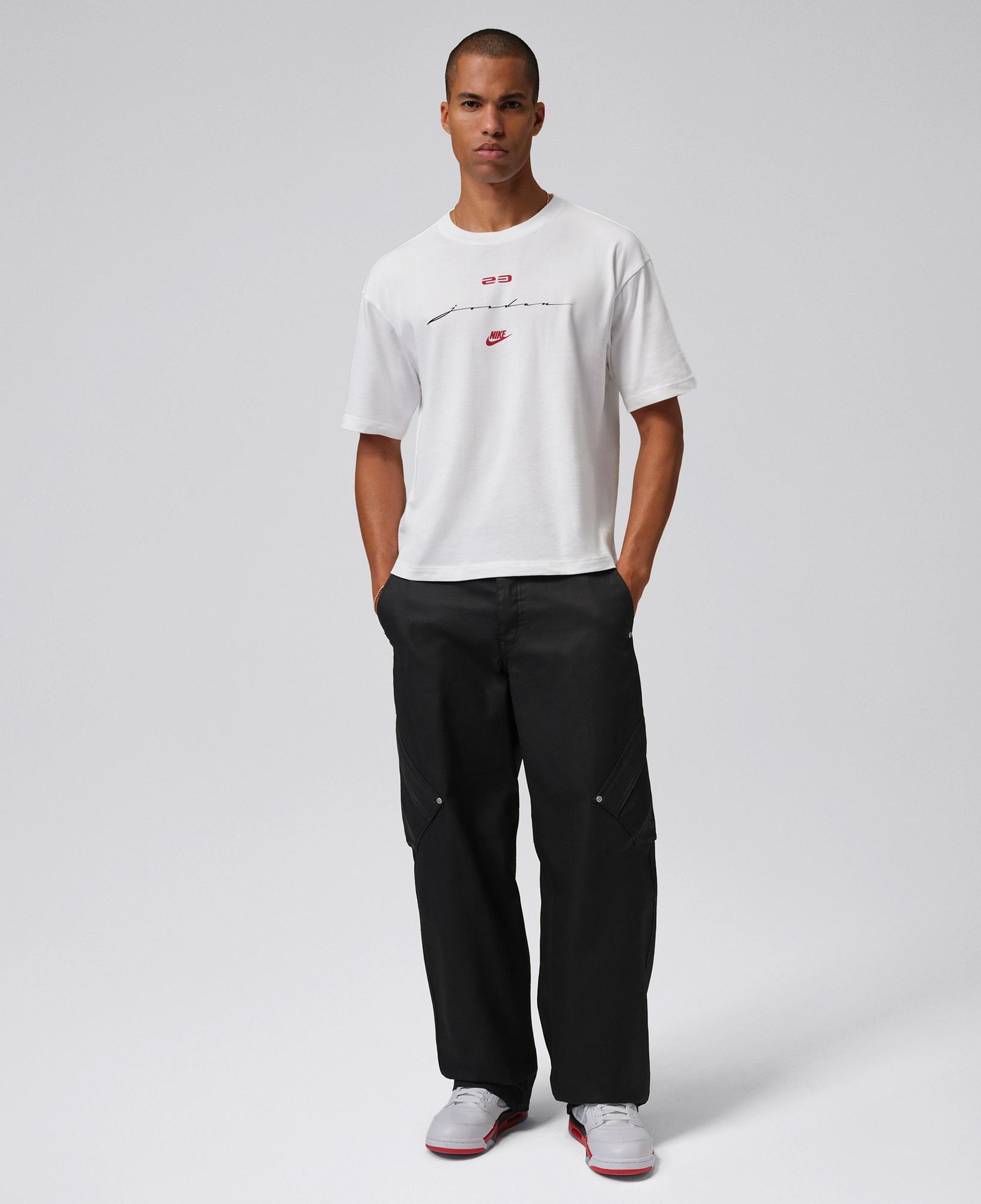 Jordan Flight Script Erkek Beyaz T-Shirt