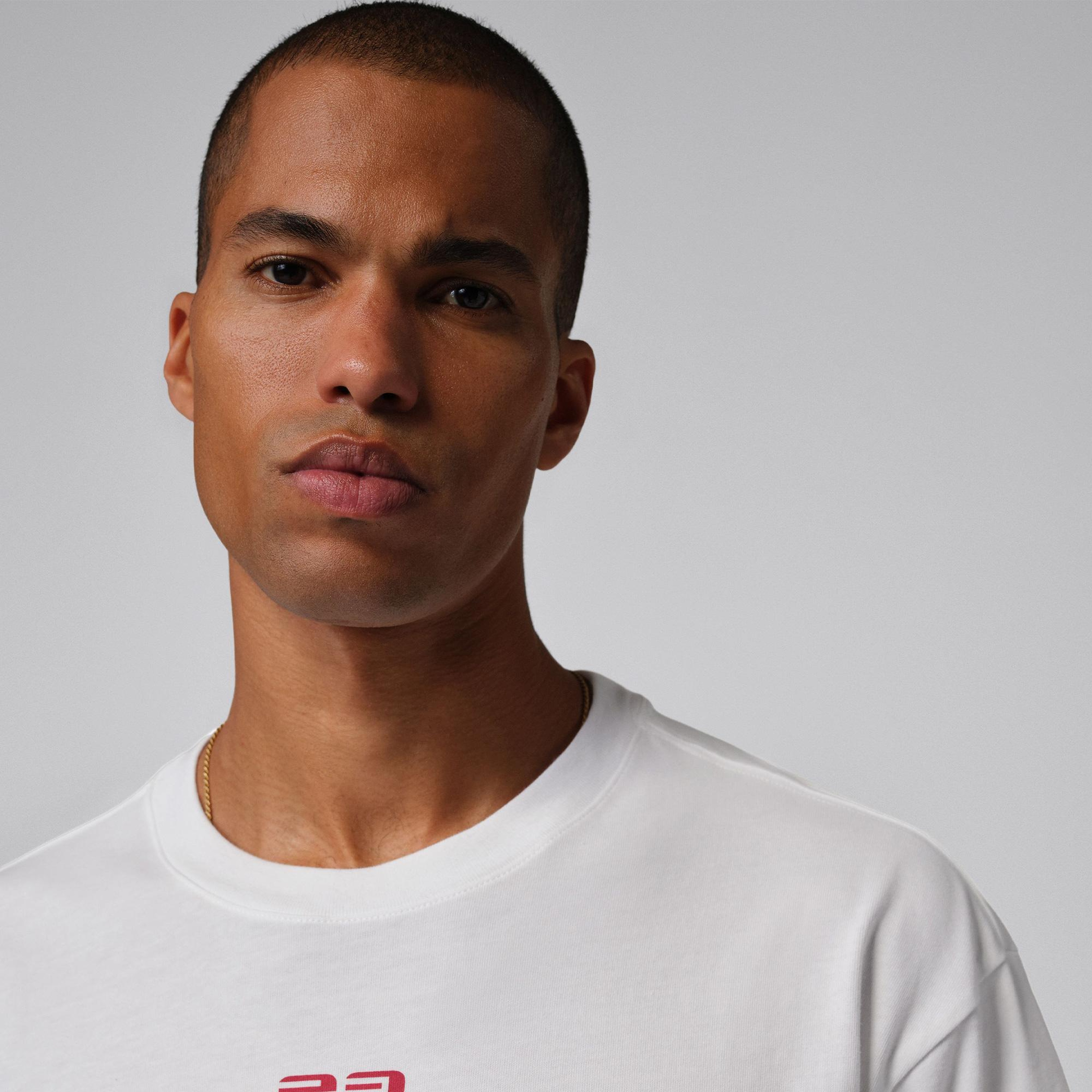 Jordan Flight Script Erkek Beyaz T-Shirt