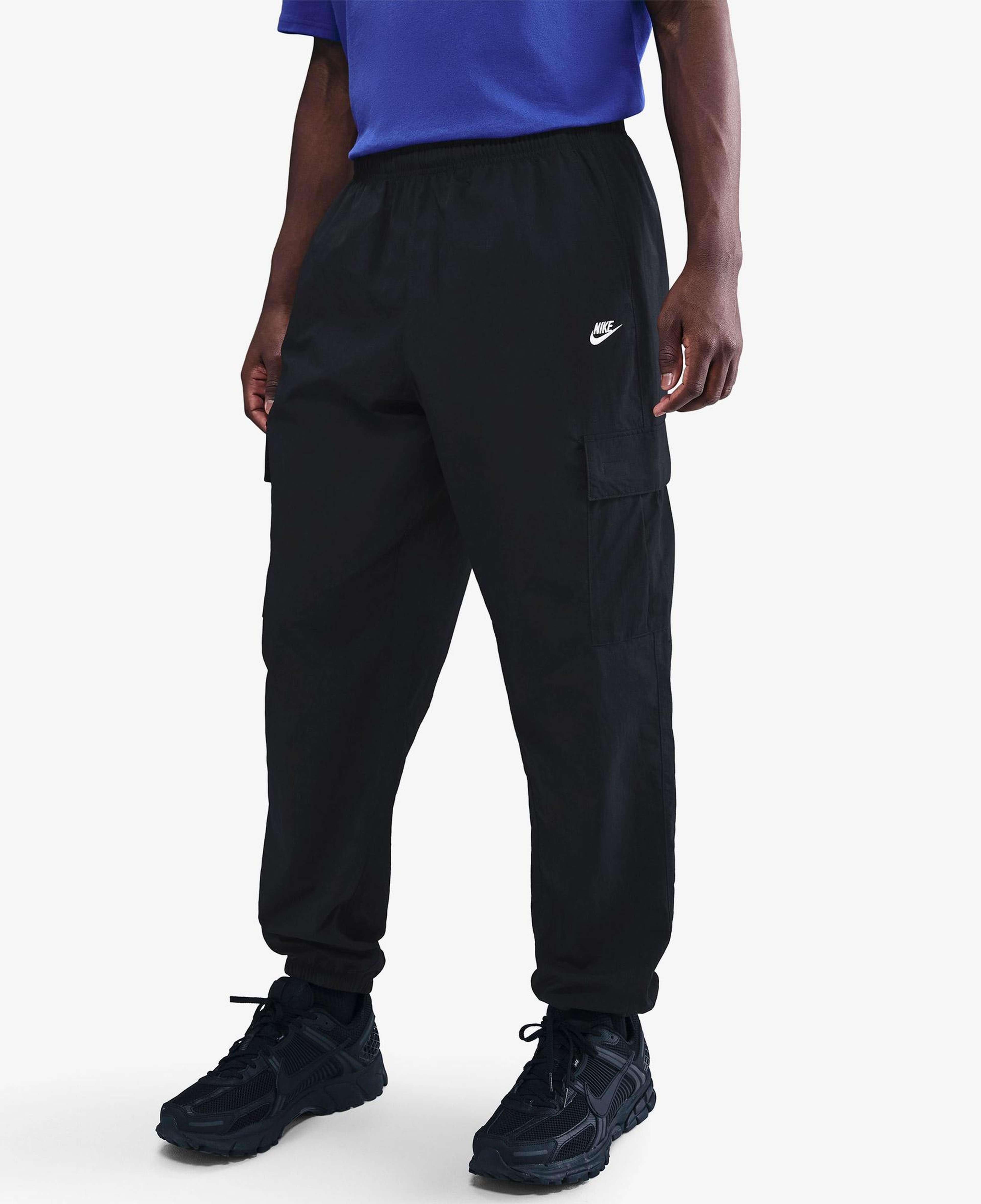 Nike Club Woven Cargo Erkek Siyah Eşofman Altı