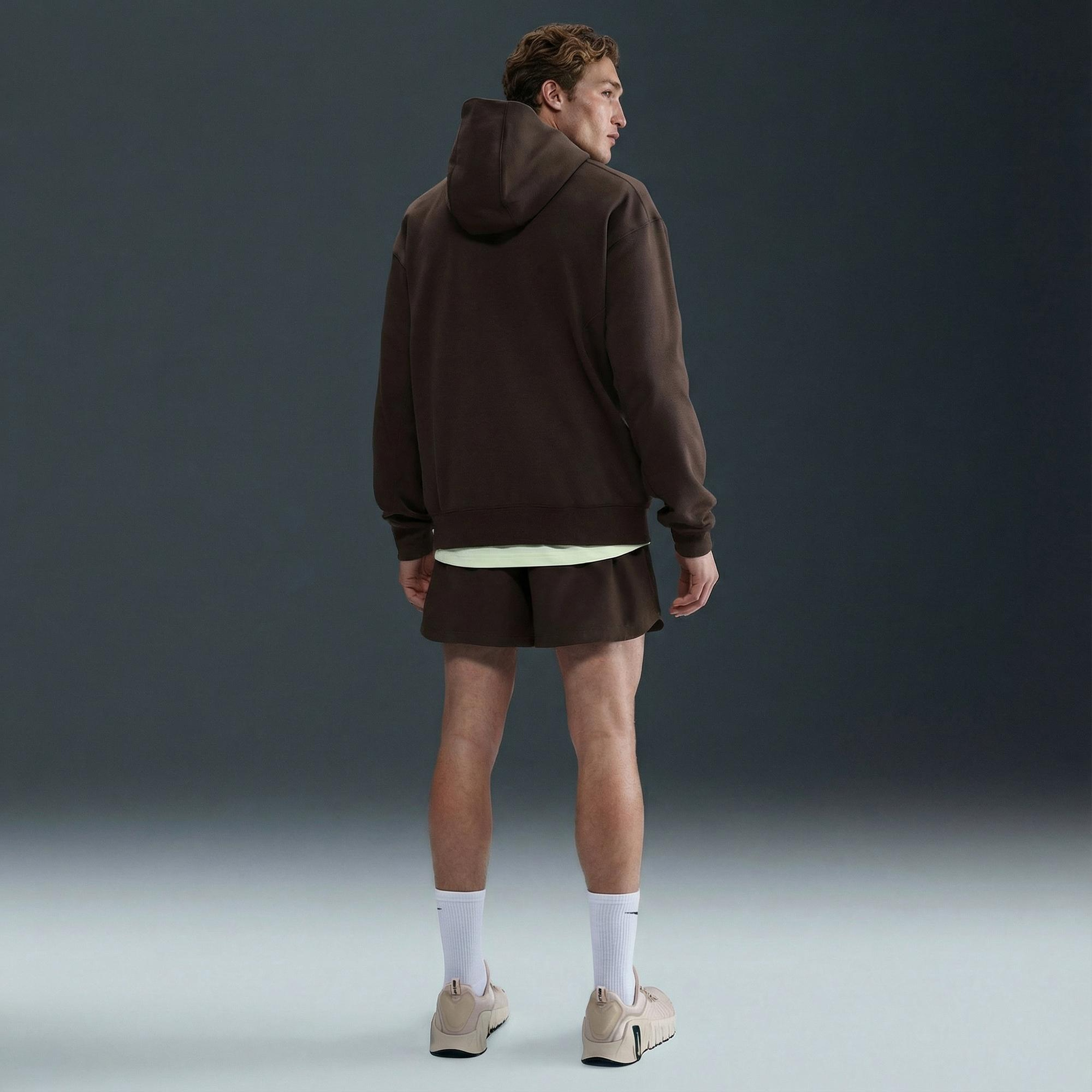 Nike Pro Dri-Fit Midlayer Erkek Kahverengi Hoodie