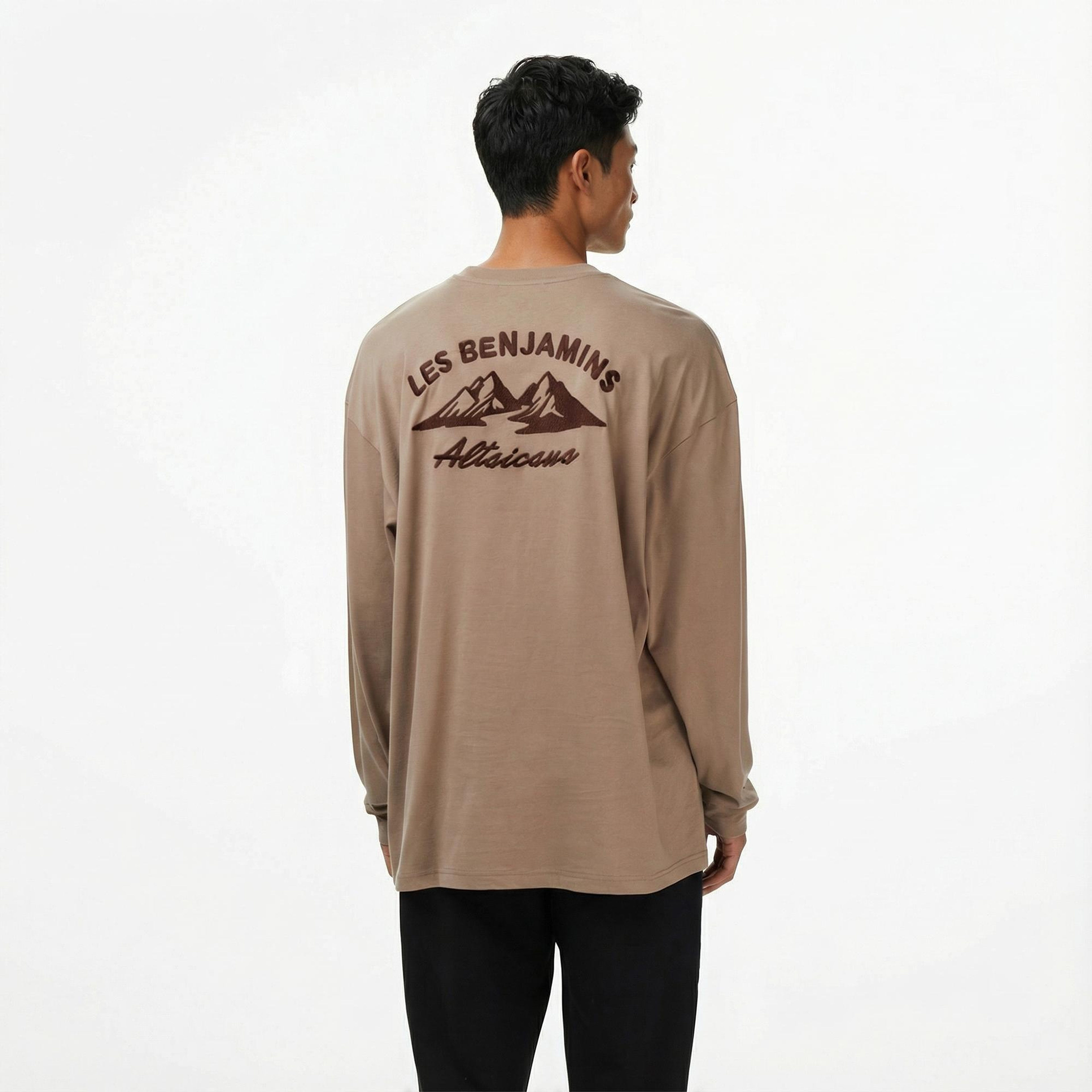 Les Benjamins 002 Erkek Bej T-Shirt