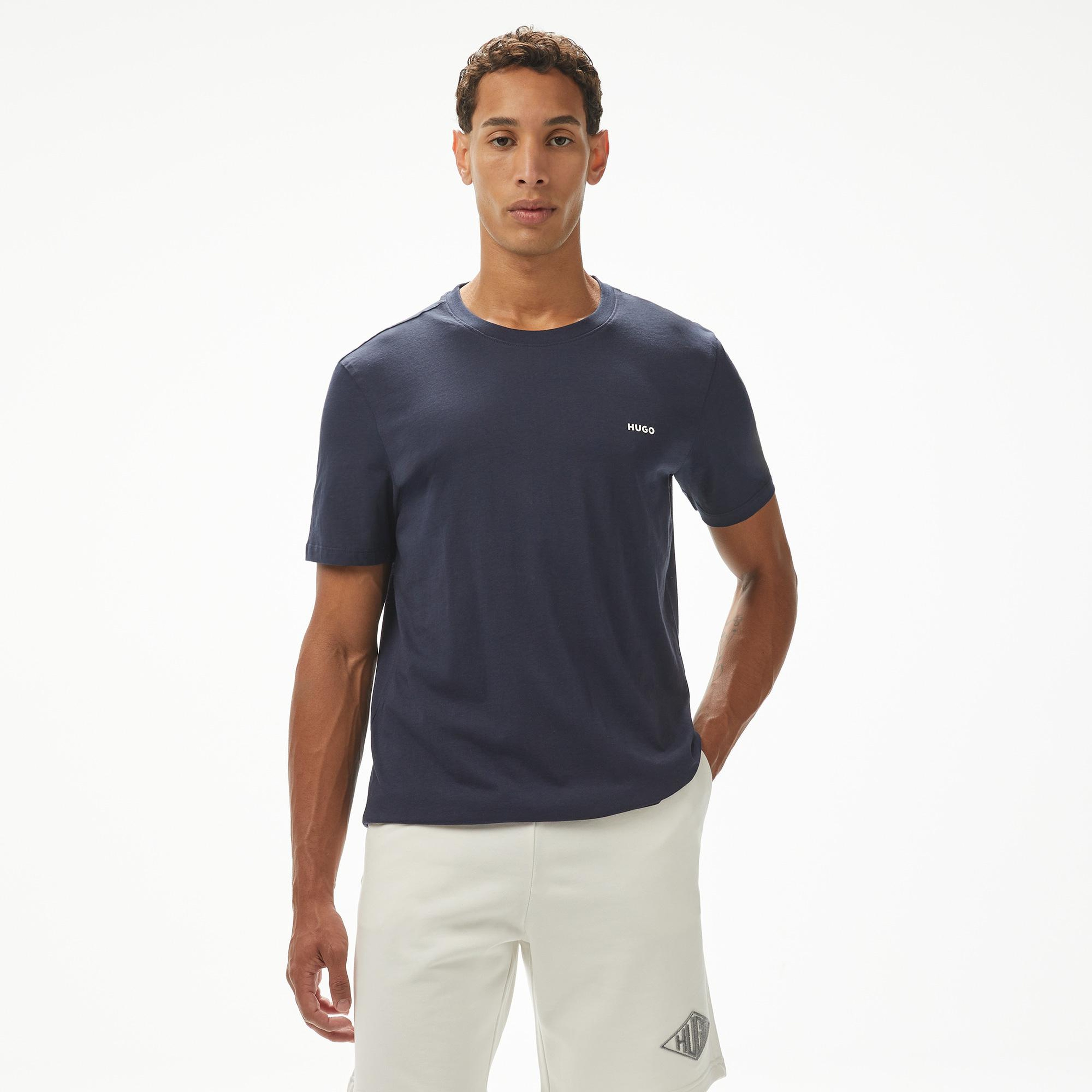 Hugo Dero 222 Erkek Mavi T-Shirt