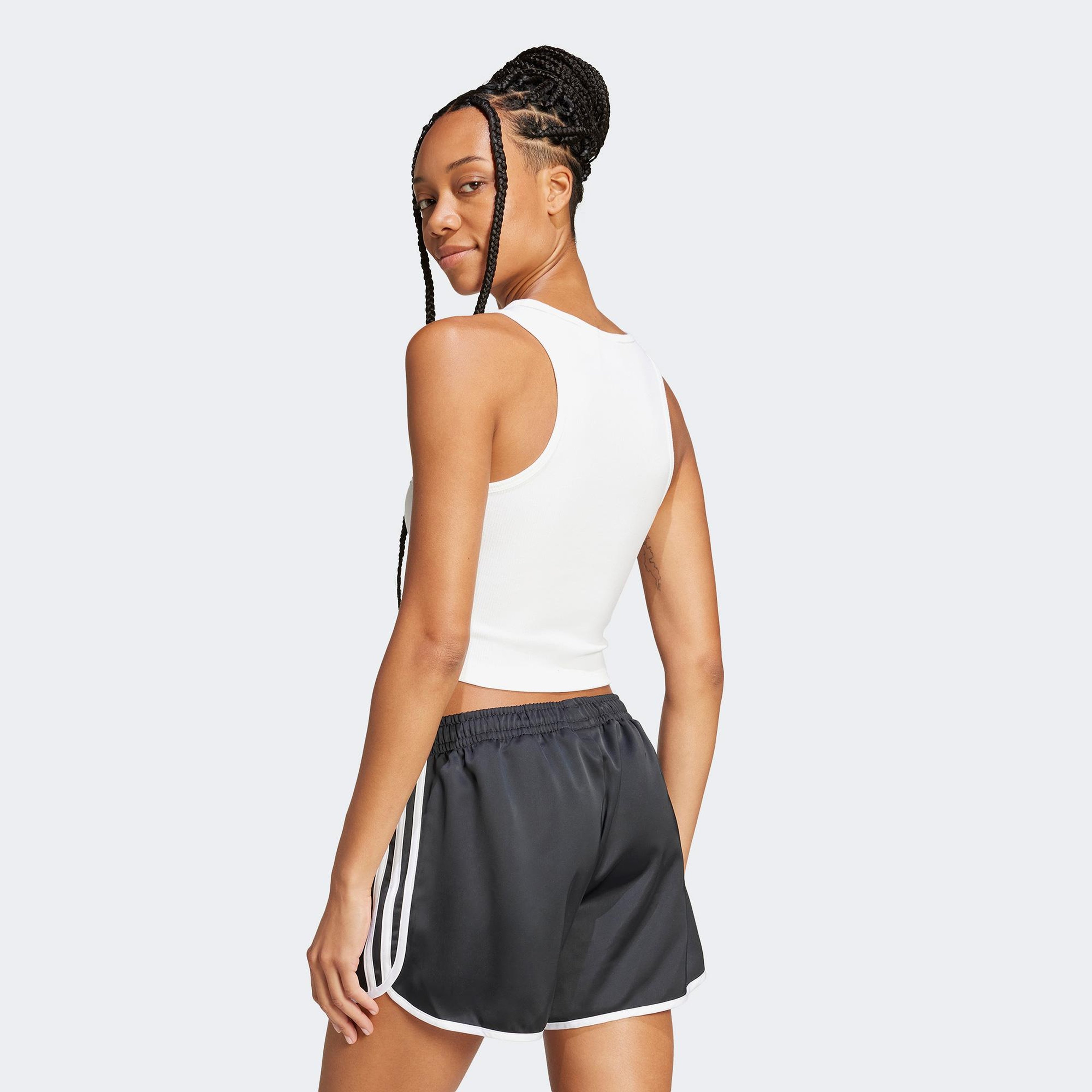 adidas Essentials Rib Kadın Beyaz Kolsuz T-Shirt