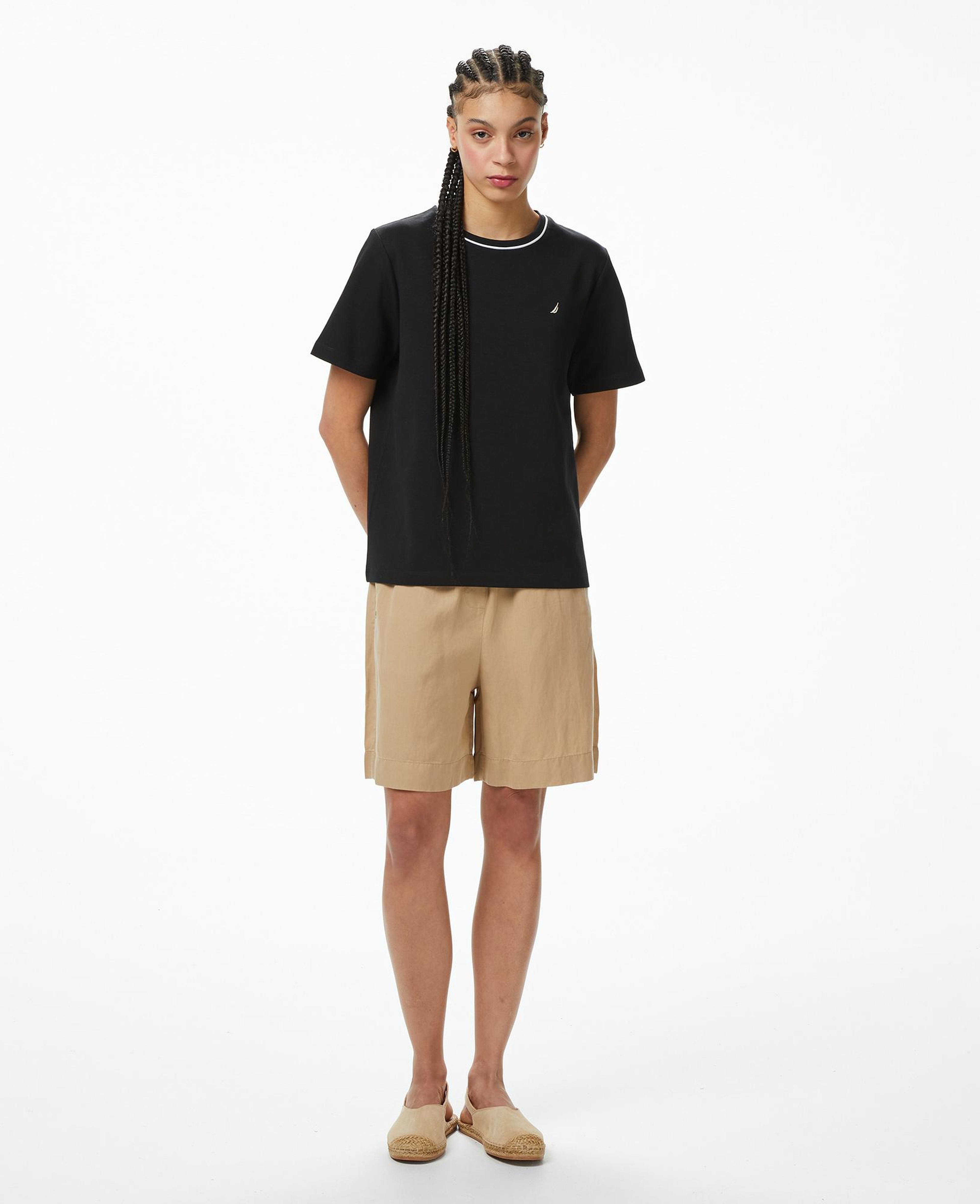 Nautica Kadın Siyah Regular Fit T-Shirt