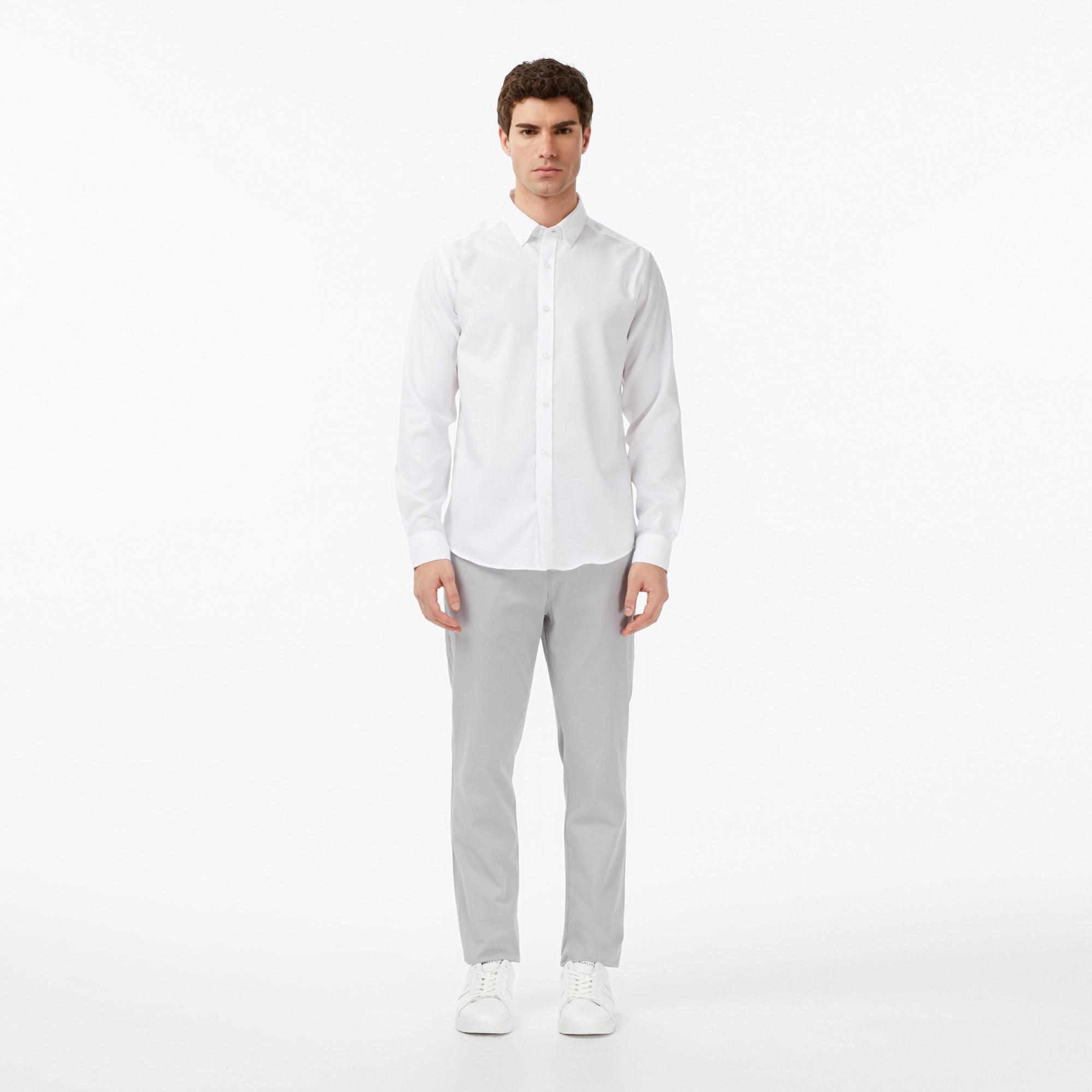 Nautica Erkek Beyaz Slim Fit Gömlek