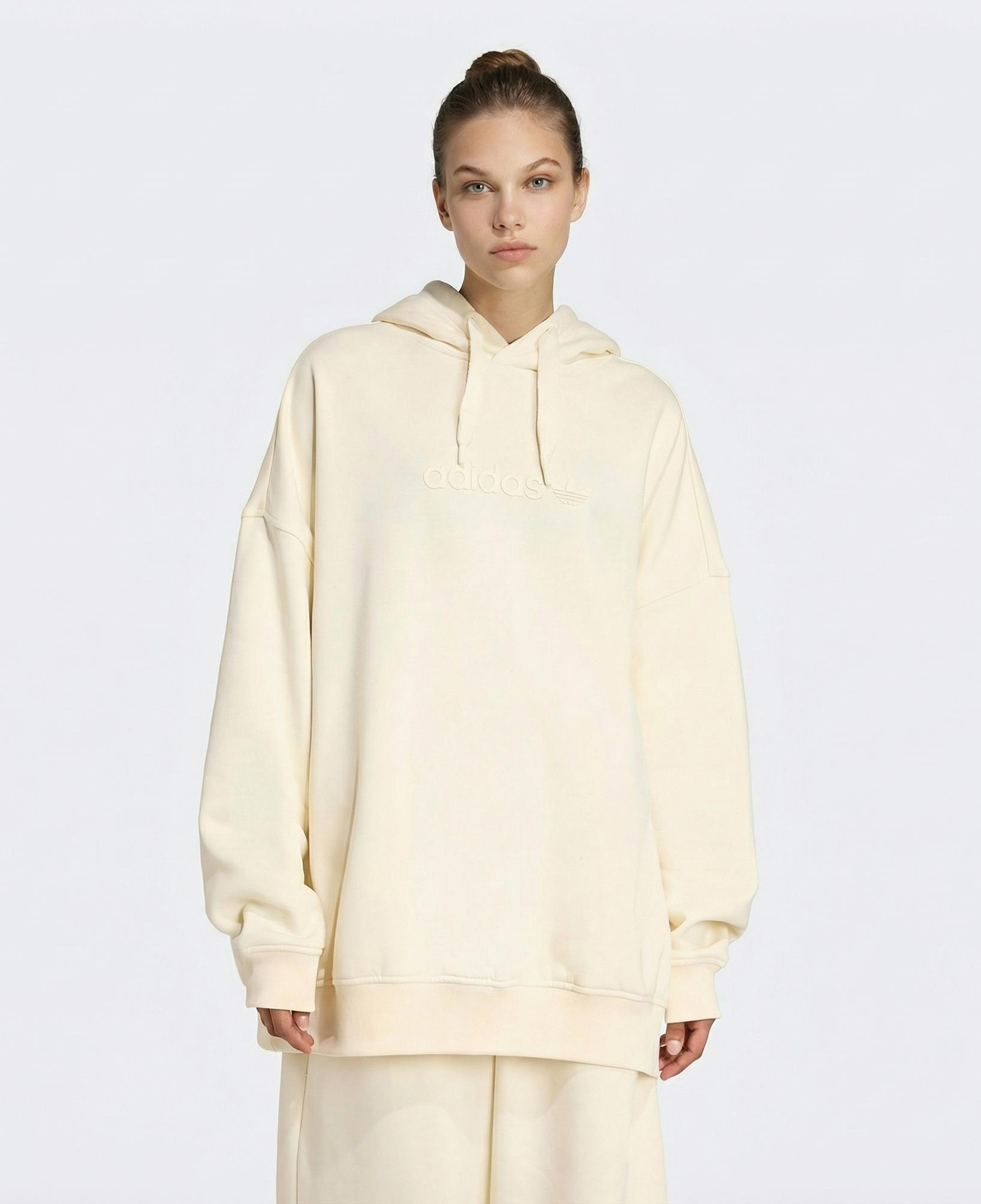 adidas Essentials Lin Kadın Krem Hoodie