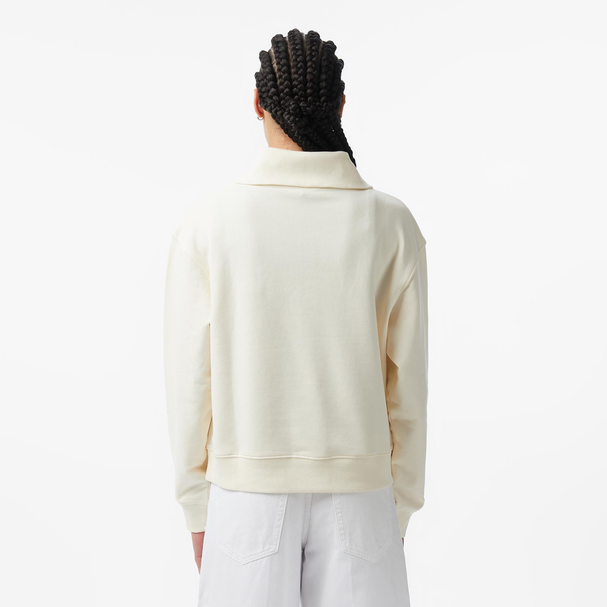 Tommy Hilfiger Script Kadın Bej Sweatshirt