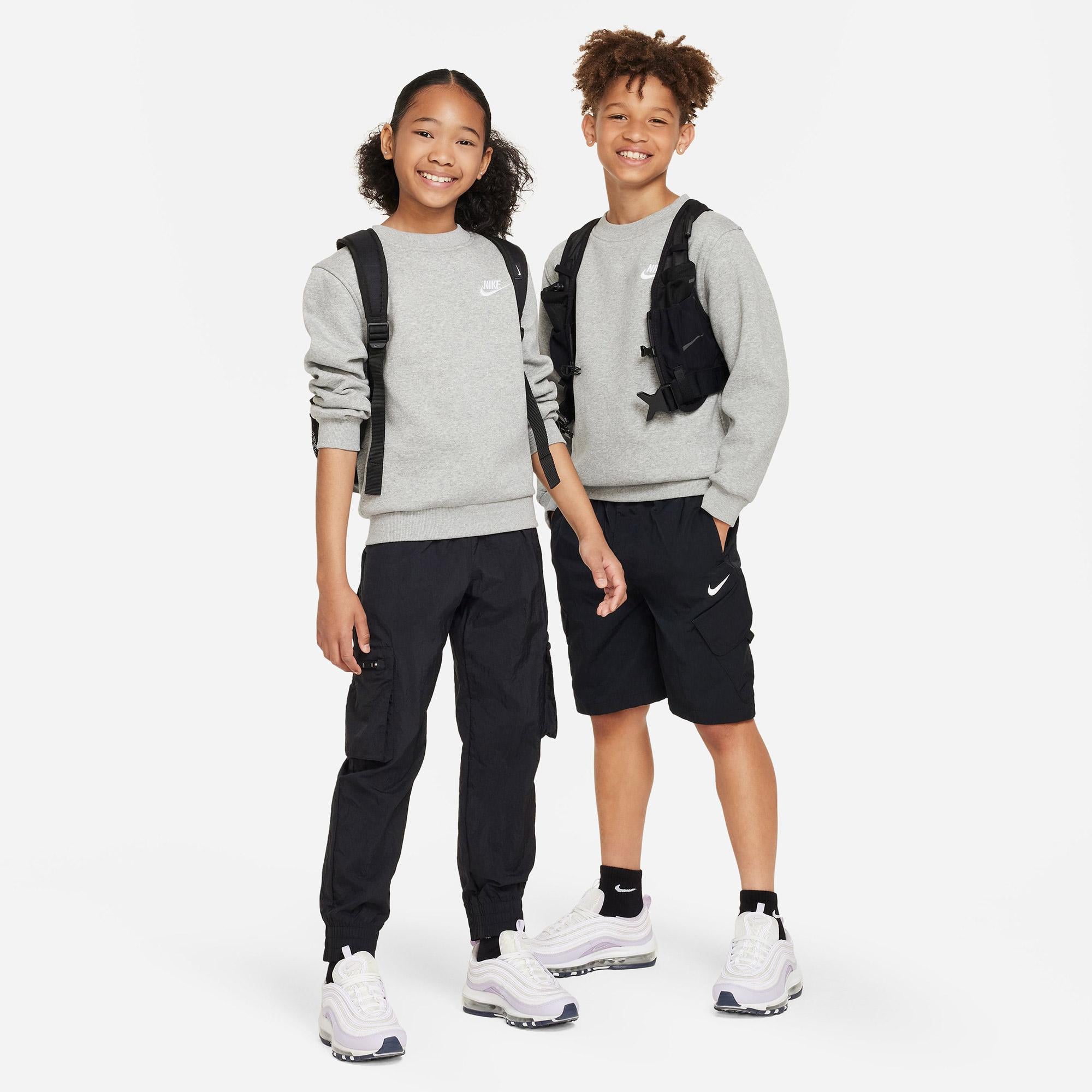 Nike Sportswear Club Fleece Çocuk Gri Sweatshirt