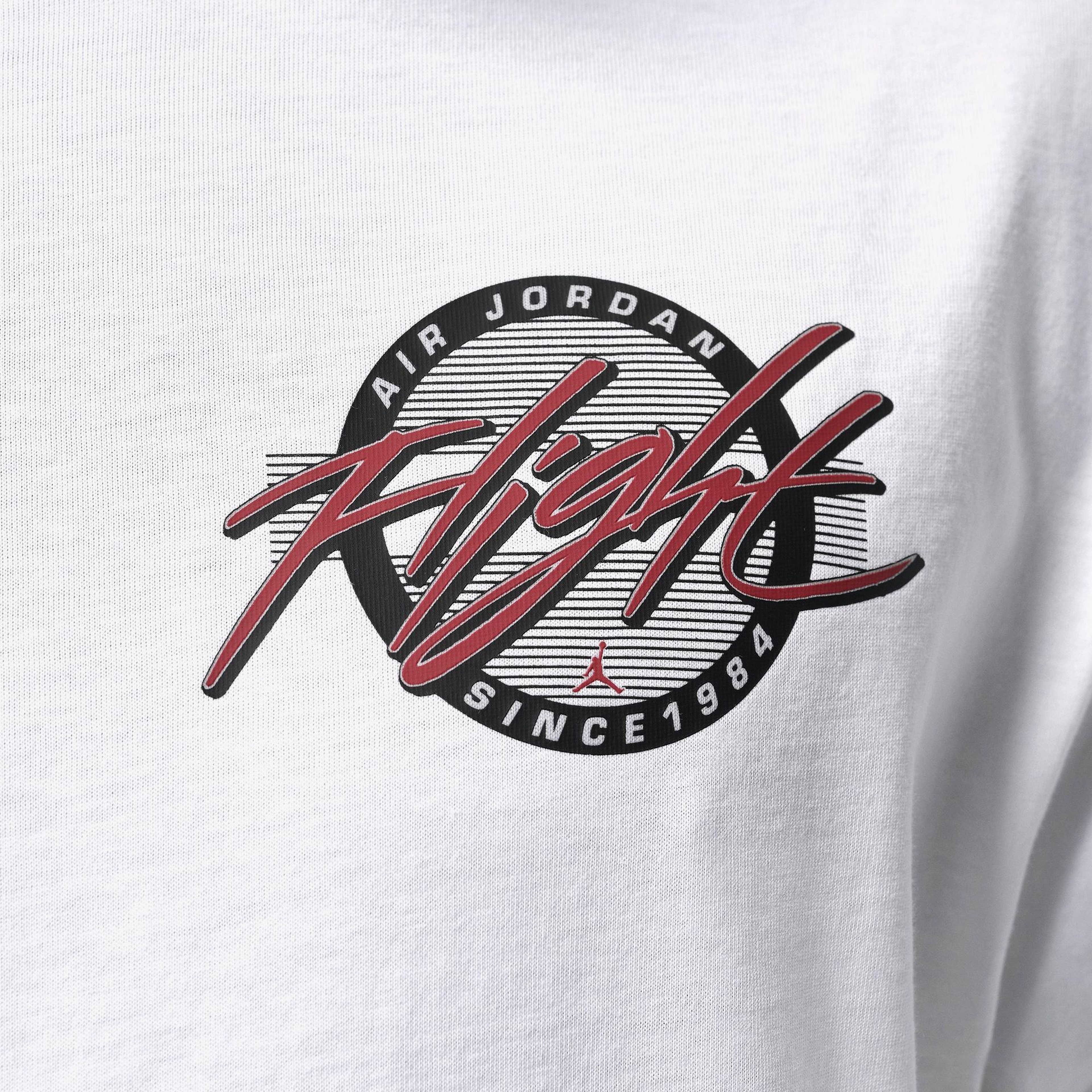 Jordan Flight Crew Erkek Beyaz T-Shirt