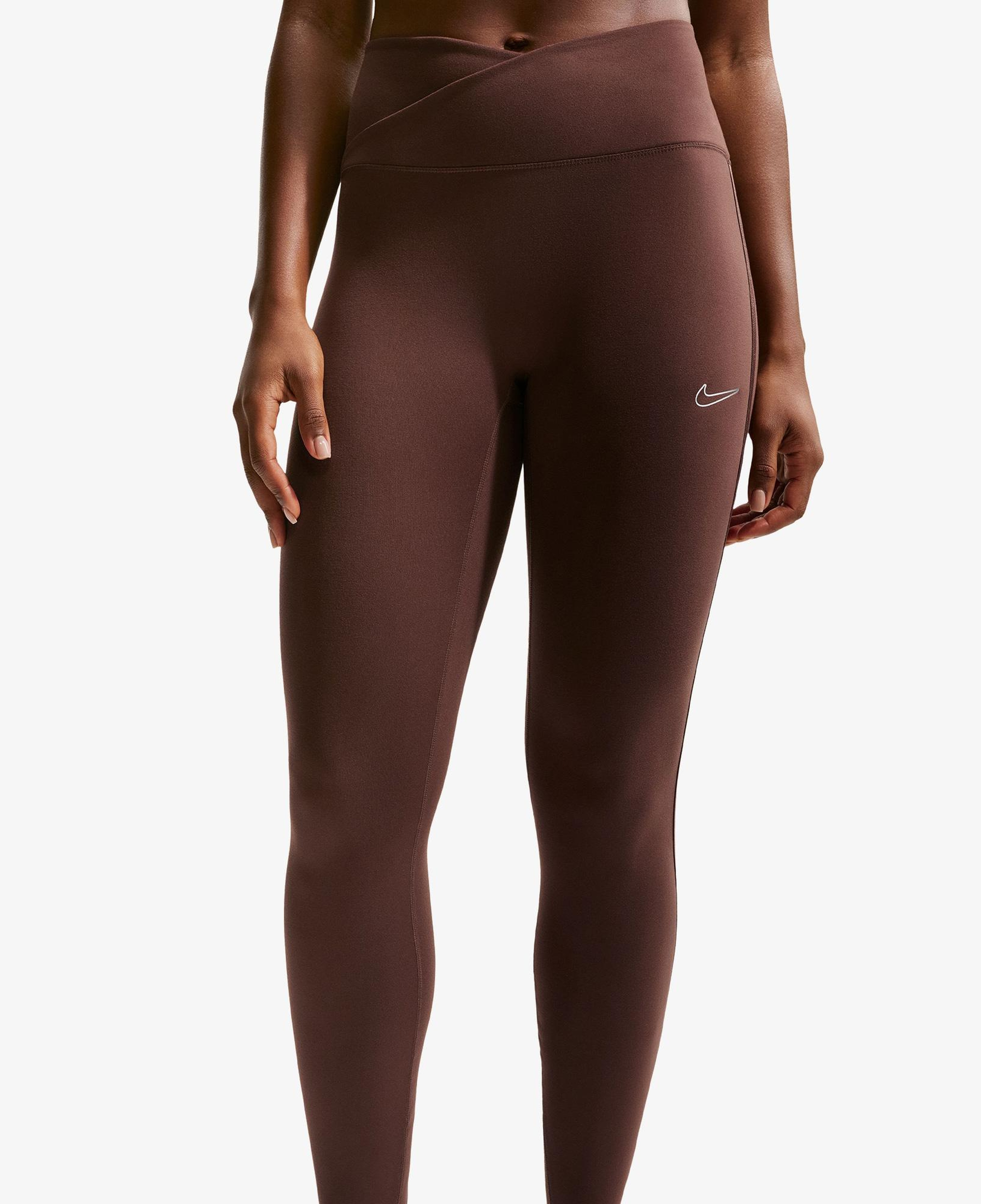 Nike Dri-Fit One Yüksek Belli Kadın Kahverengi Tayt