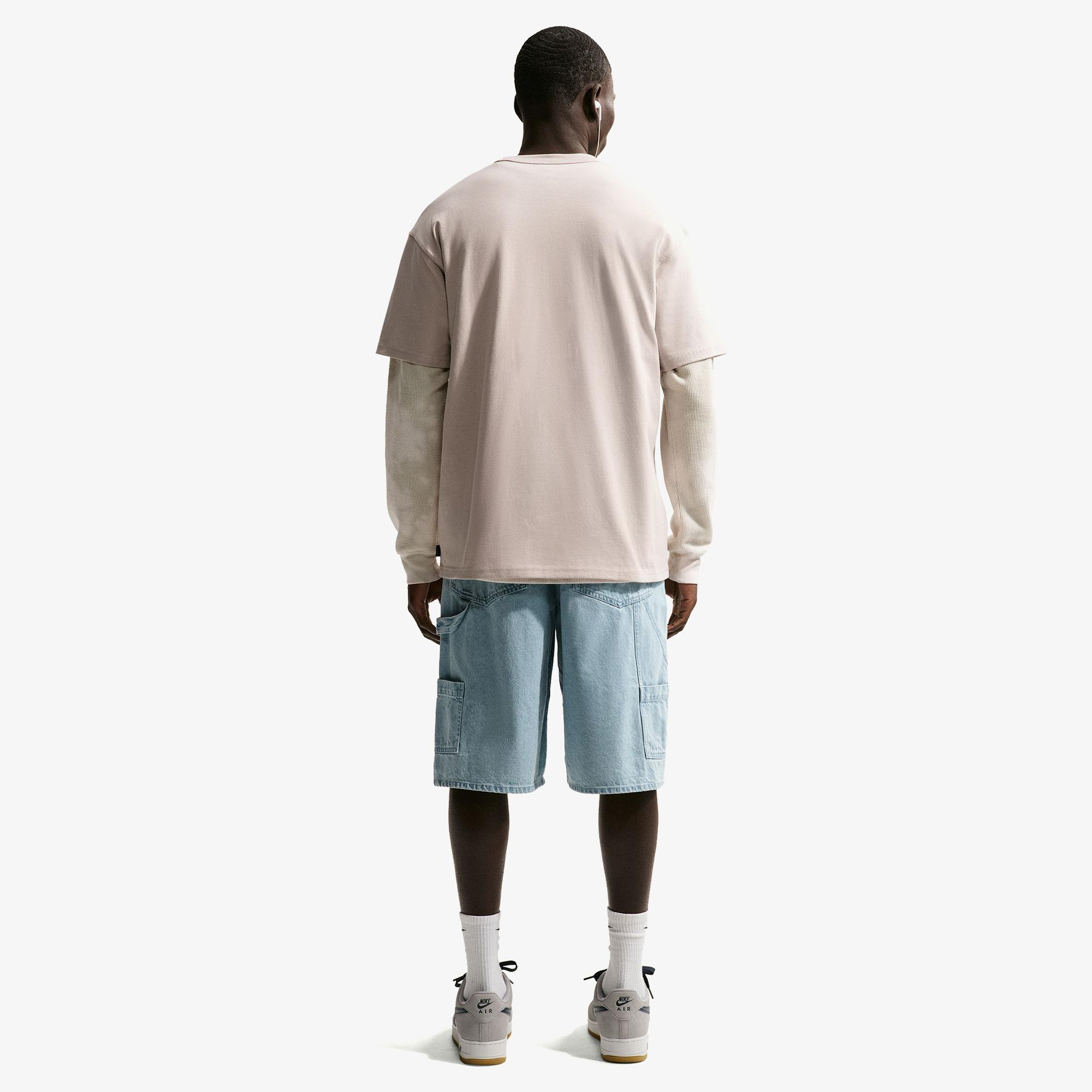 Nike Sportswear Premium Essentials Erkek Krem Rengi T-Shirt