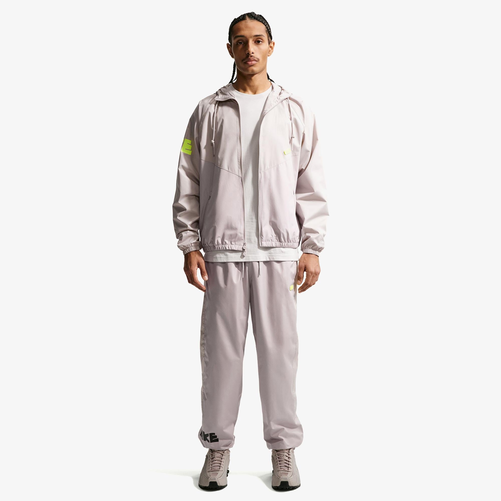 Nike Windrunner Erkek Gri Ceket