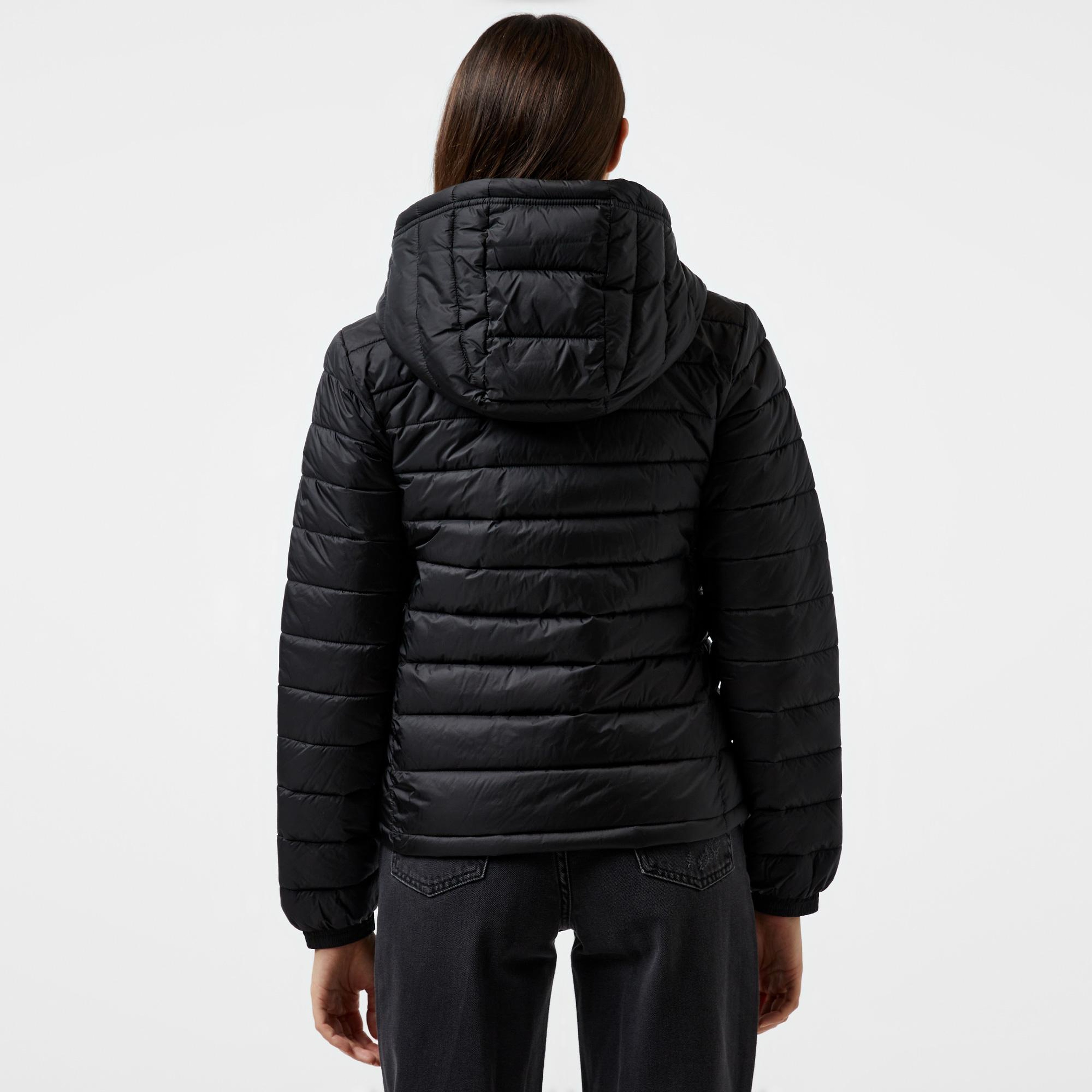 Guess Hooded PufferKadın Siyah Mont