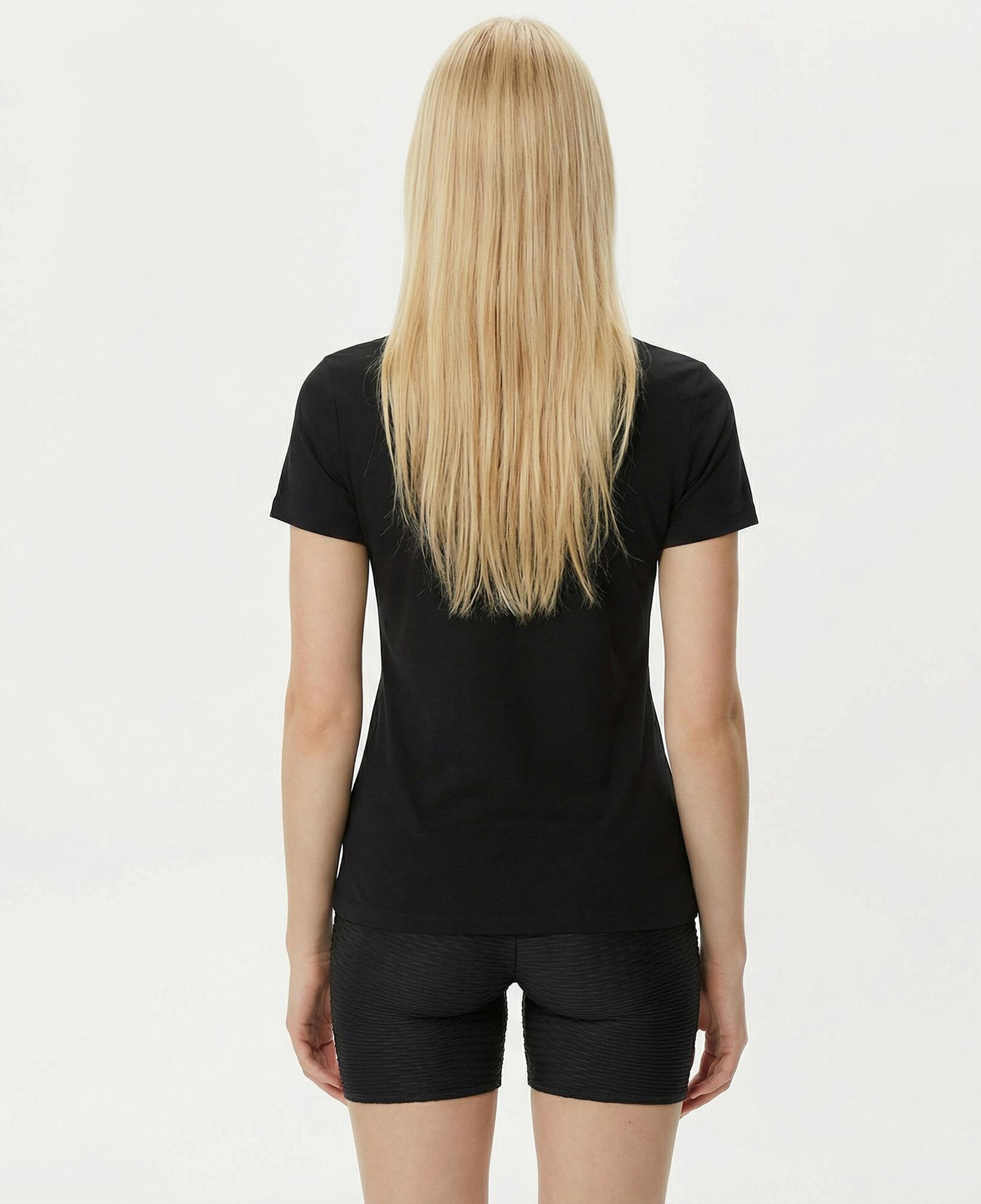 Guess Original Kadın Siyah T-Shirt