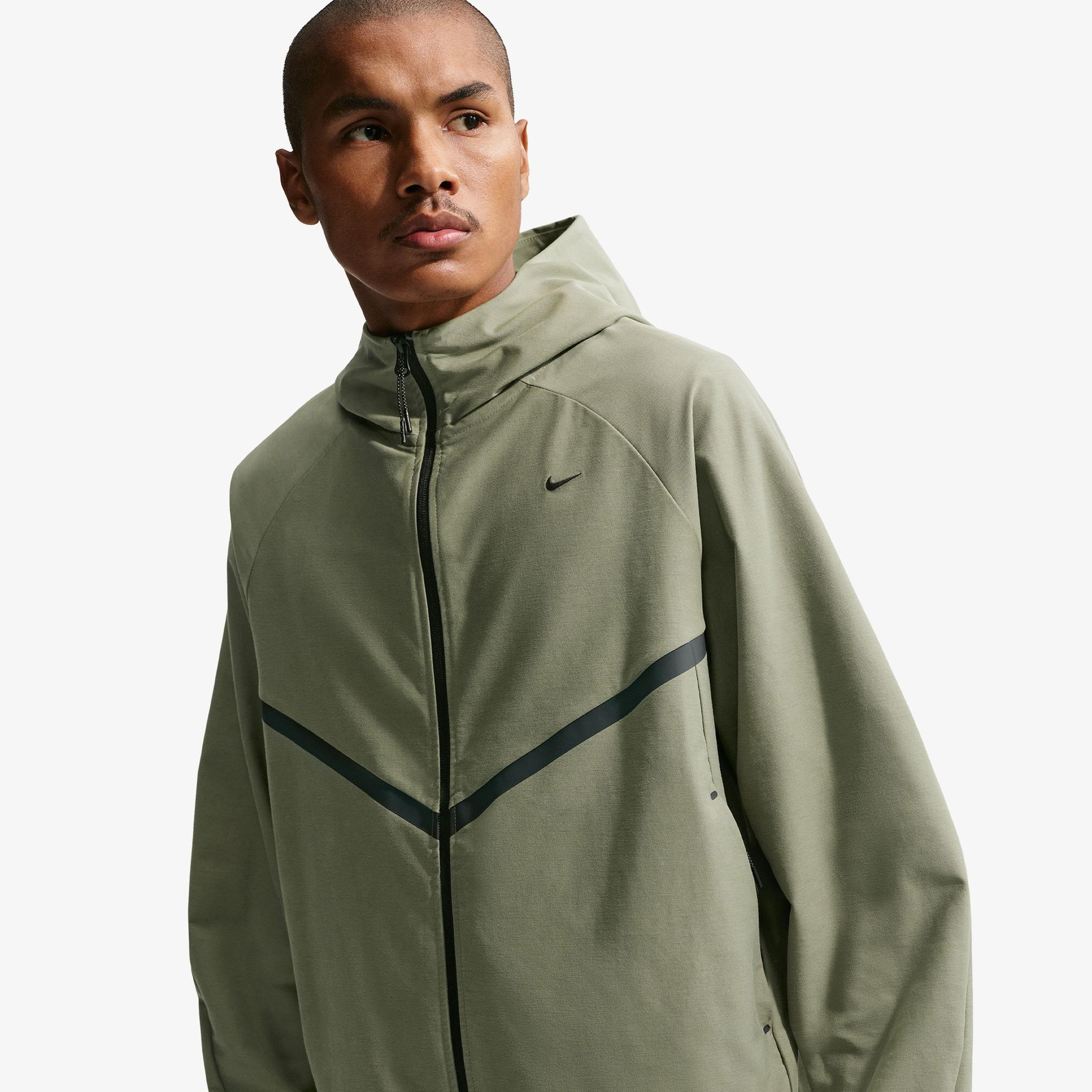 Nike Tech Shori Knit Erkek Yeşil Ceket