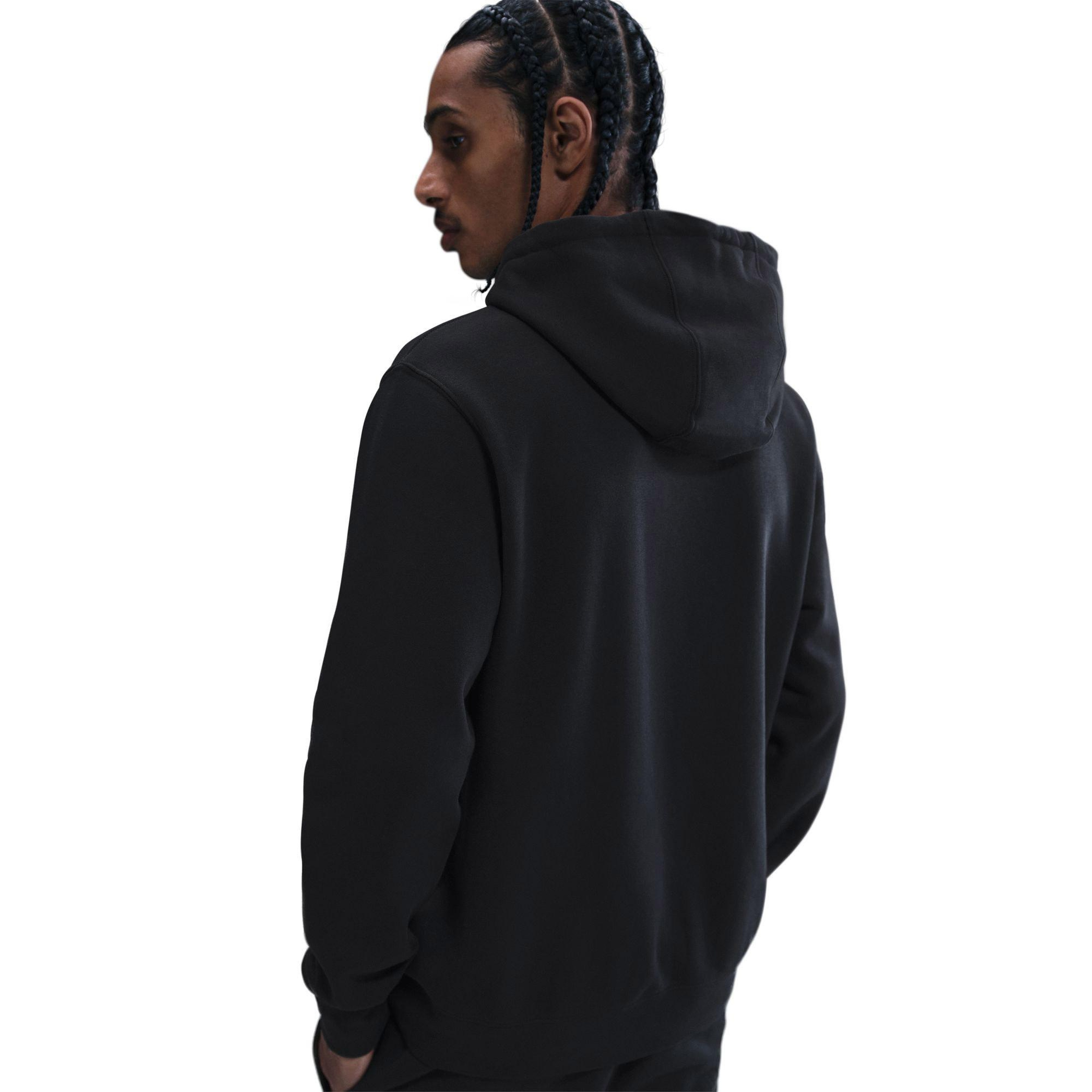 Nike Club Pullover Fleece Erkek Siyah Hoodie