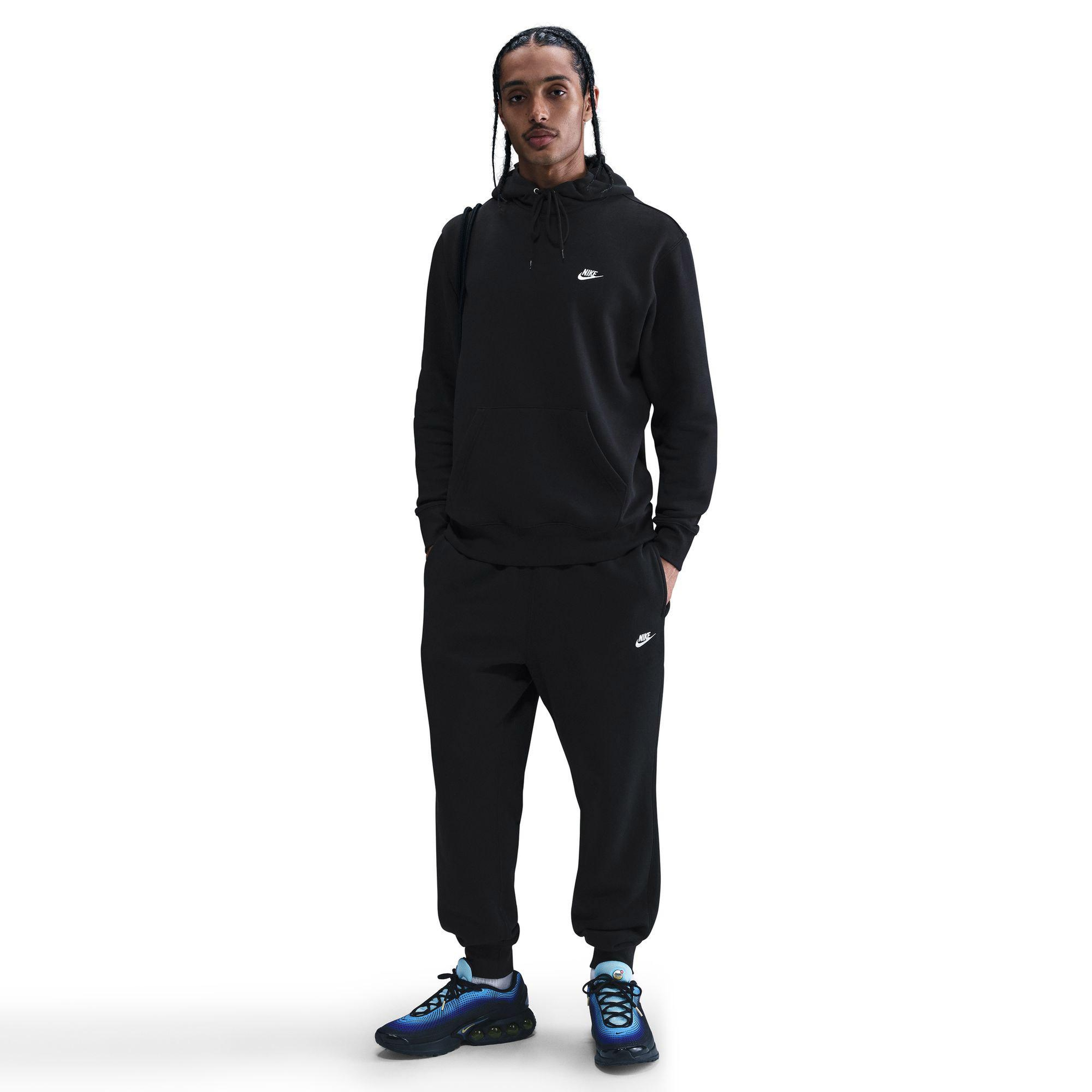 Nike Club Pullover Fleece Erkek Siyah Hoodie